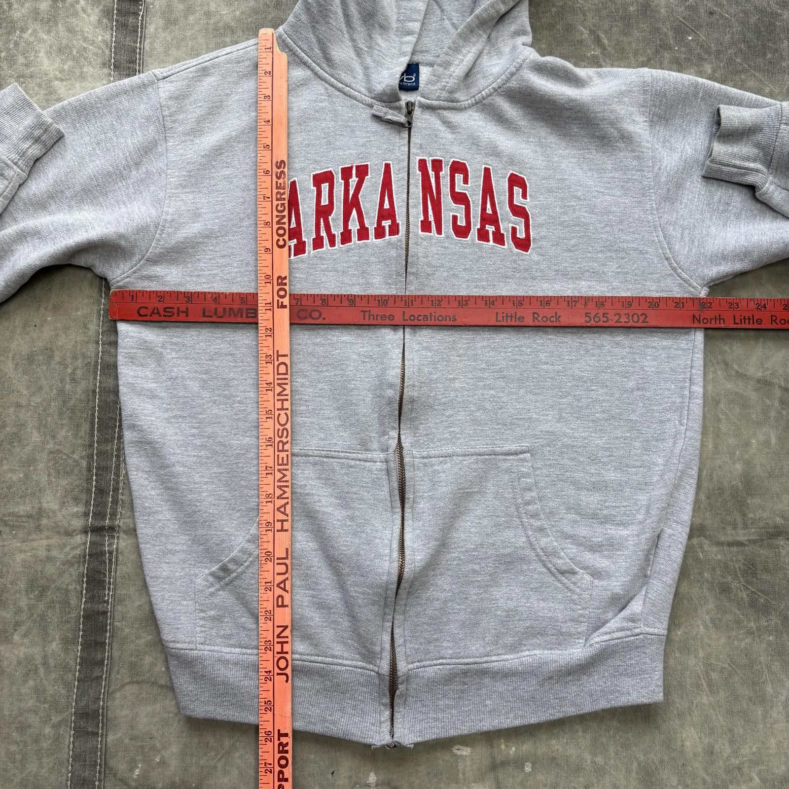 Vintage Vintage Y2K Arkansas Razorbacks Grunge Sport Full Zip Hoodie Size US M / EU 48-50 / 2 - 4 Thumbnail
