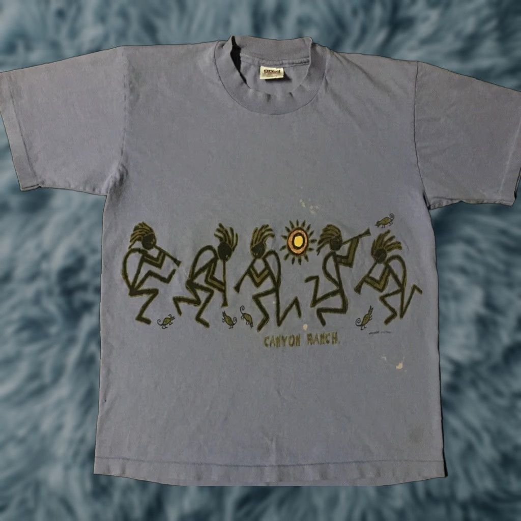 Vintage VINTAGE Canyon Ranch Faded Tribal Art All Over Print Shirt S Purple 90s 80s Grunge Surf USA Mens Size US S / EU 44-46 / 1 - 1 Thumbnail