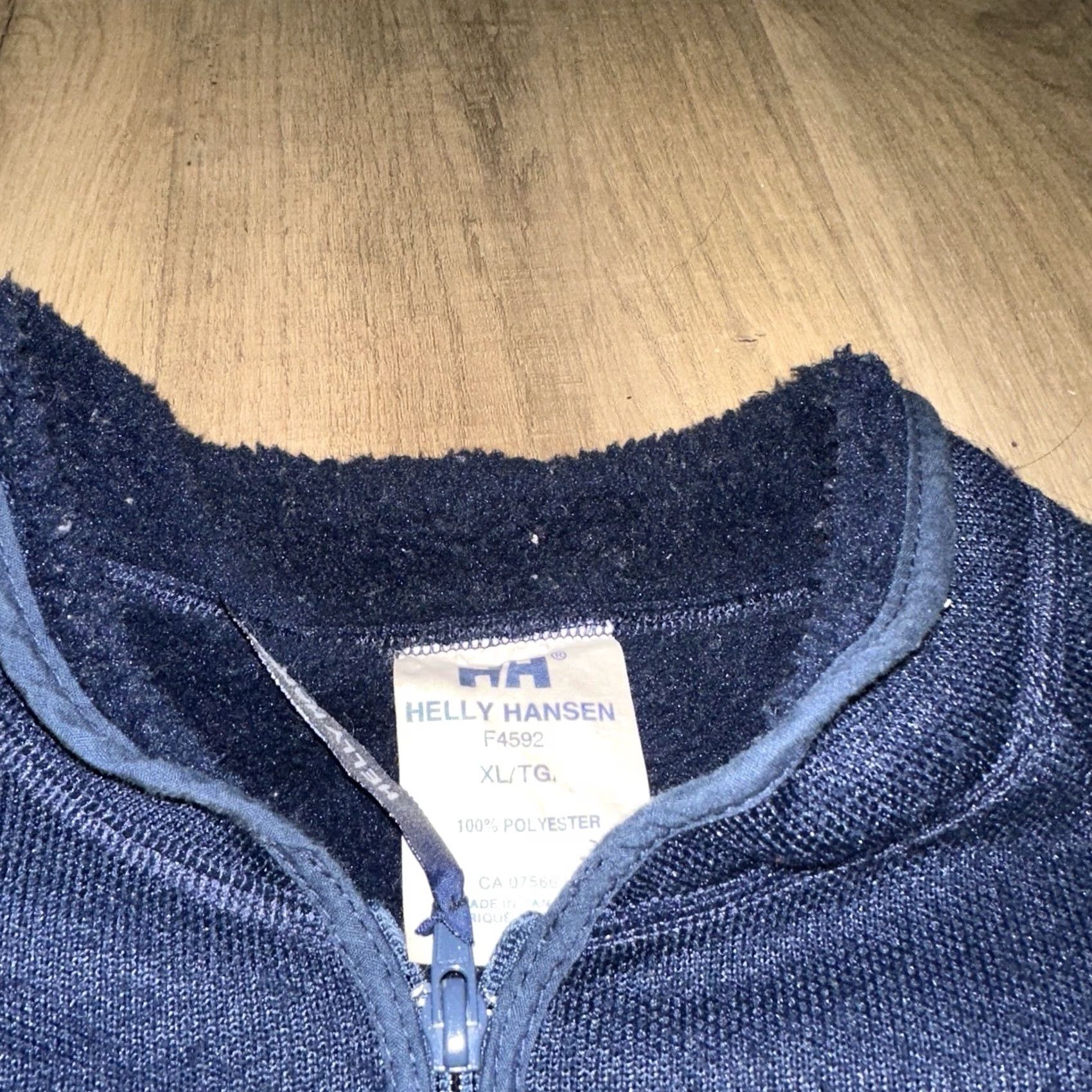 Helly Hansen VINTAGE Helly Hansen Sherpa Fleece Sweater Mens XL Full Zip Outdoor Hiking Blue Size US XL / EU 56 / 4 - 3 Thumbnail
