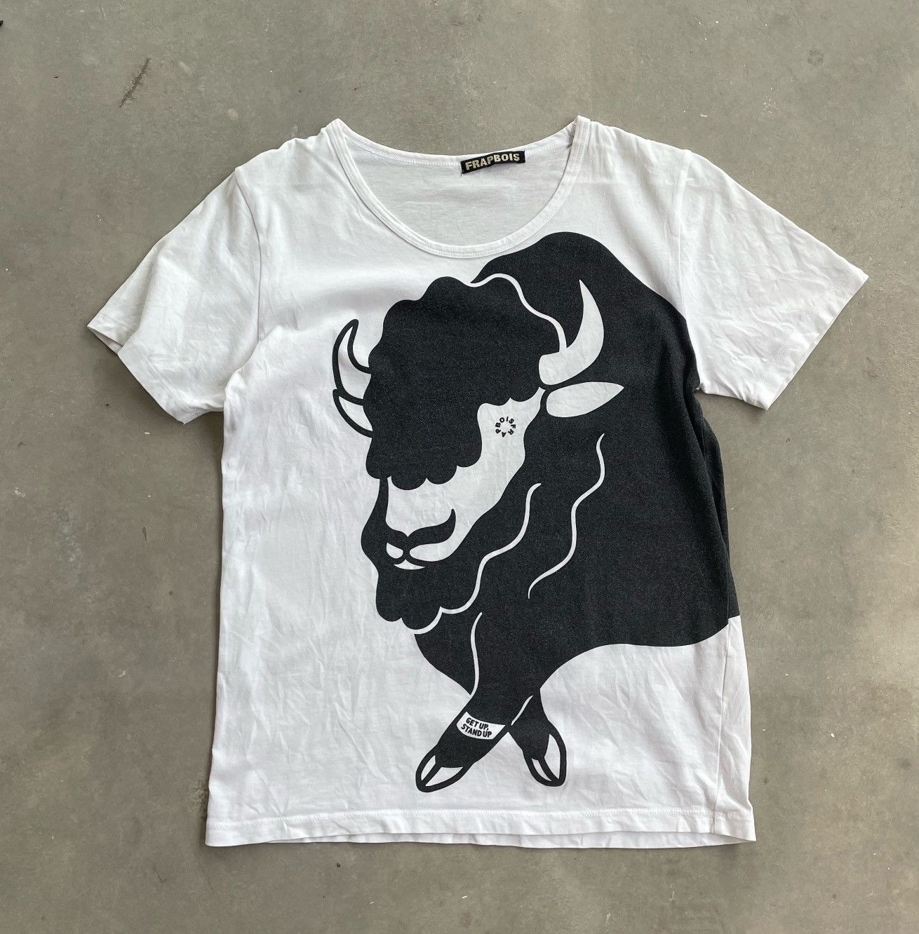 Frapbois FRAPBOIS BULLS OVERPRINT TEE Size S / US 4 / IT 40 - 1 Thumbnail