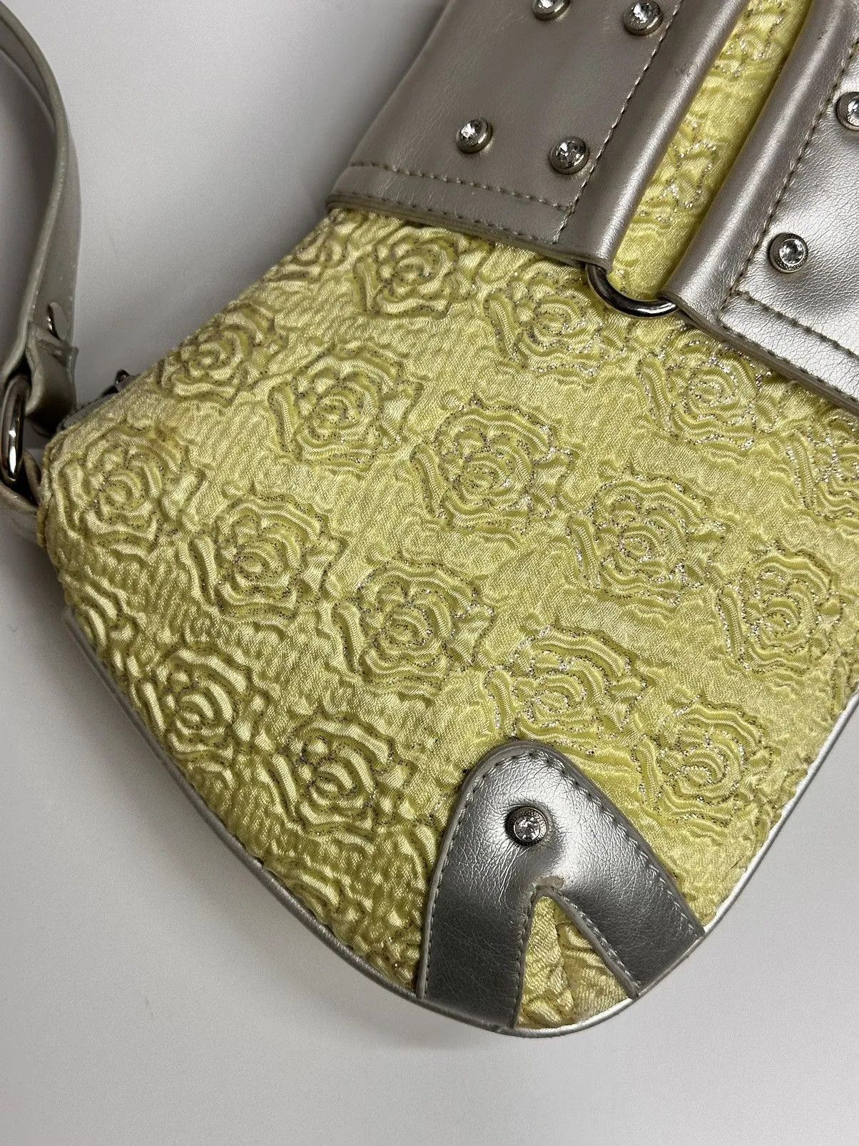 14th Addiction Vintage Japan Guess Leather Bag Yellow Messenger Y2K Size ONE SIZE - 10 Thumbnail