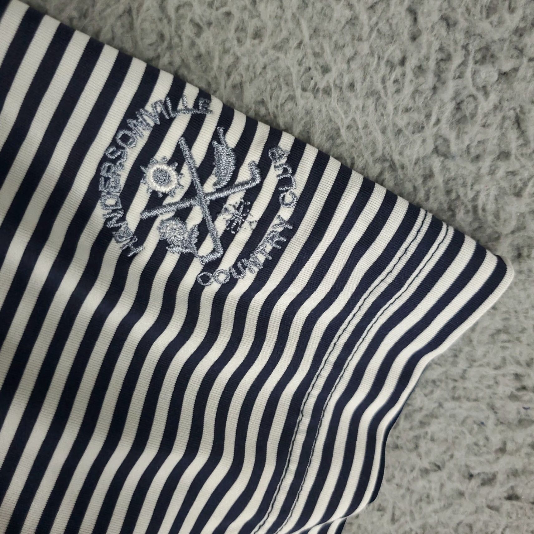 Footjoy FJ Polo Shirt Mens XL Blue Striped Golf Casual Short Sleeve Shirt Size US XL / EU 56 / 4 - 3 Thumbnail