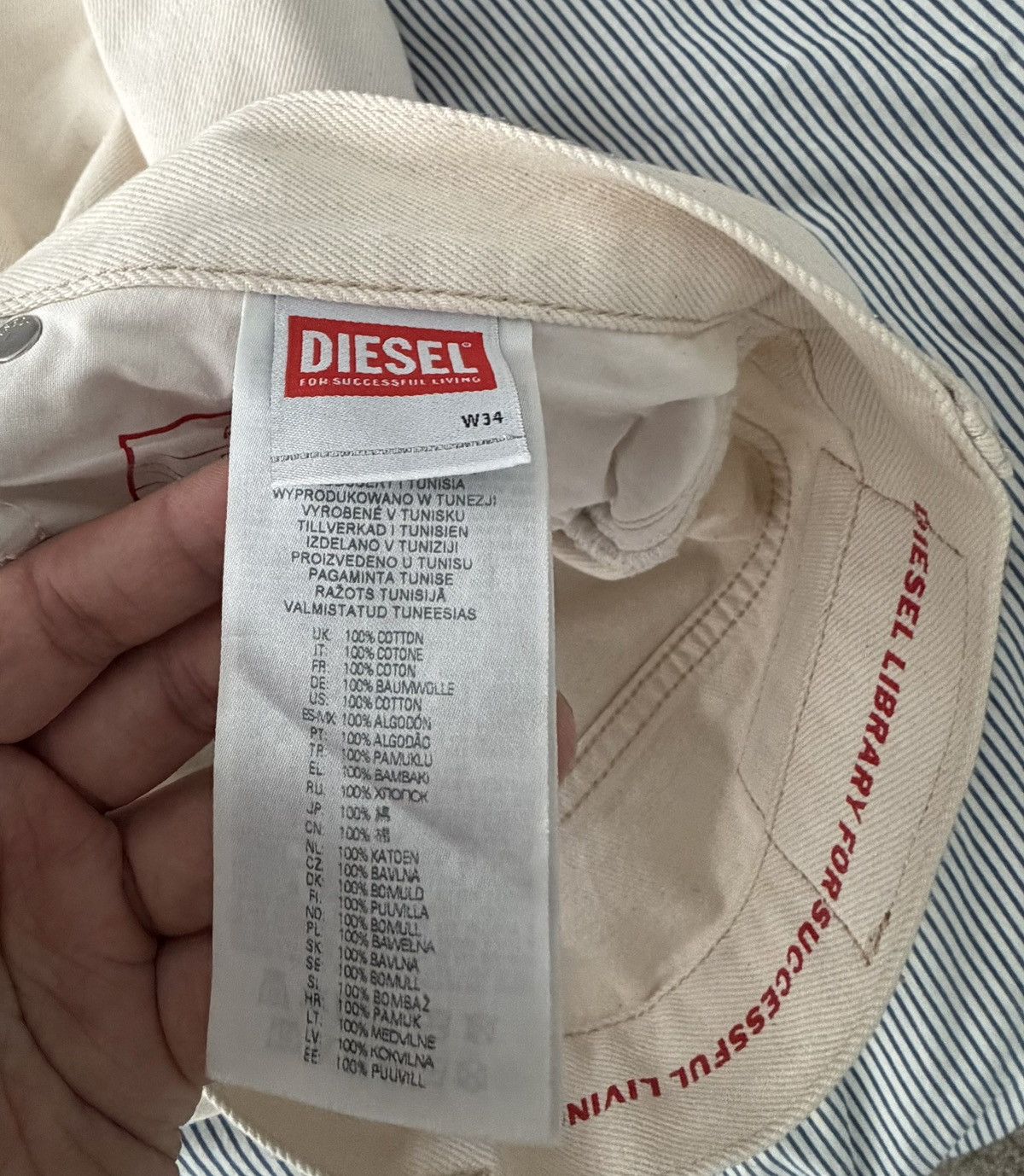 Diesel Diesel 2010 D-Macs Straight Jeans Size US 34 / EU 50 - 3 Thumbnail