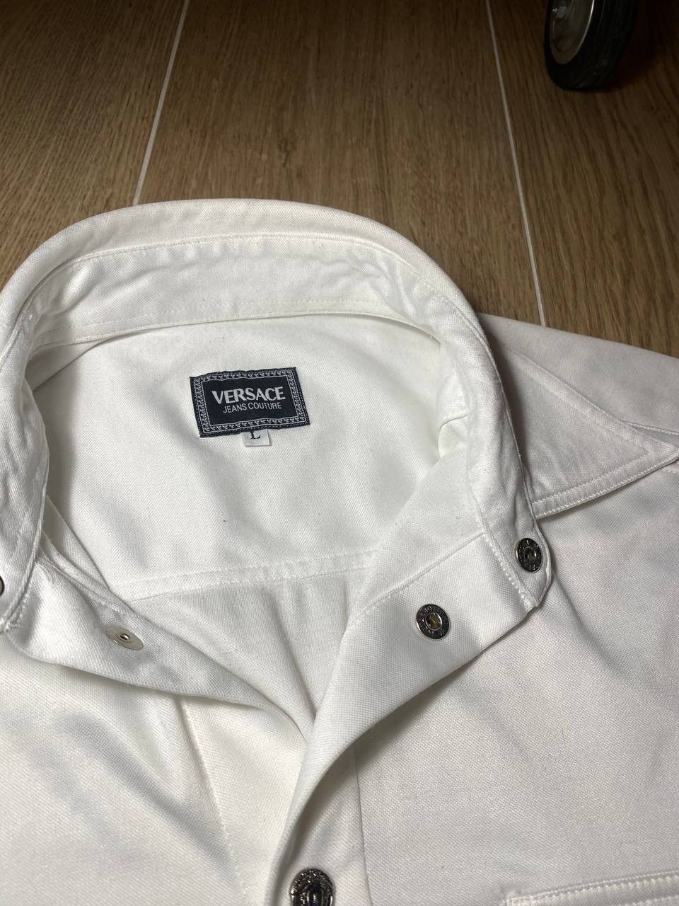 Versace Versace Jeans Couture White Shirt Size US L / EU 52-54 / 3 - 5 Thumbnail