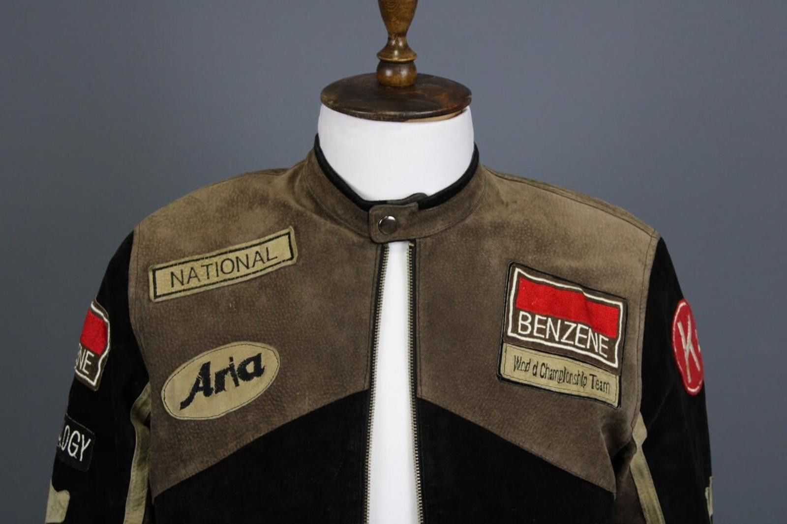 Designer Melbourne Racing Benzene Leather Biker Jacket Size 48 Size US M / EU 48-50 / 2 - 3 Thumbnail