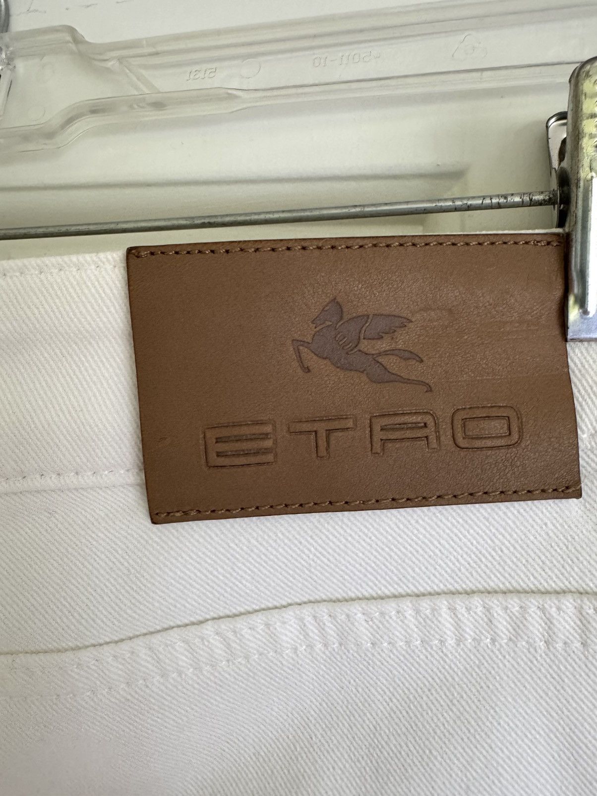 Etro ETRO Women White Embroidered Skinny Jeans 29 NWOT Size 29" - 4 Thumbnail