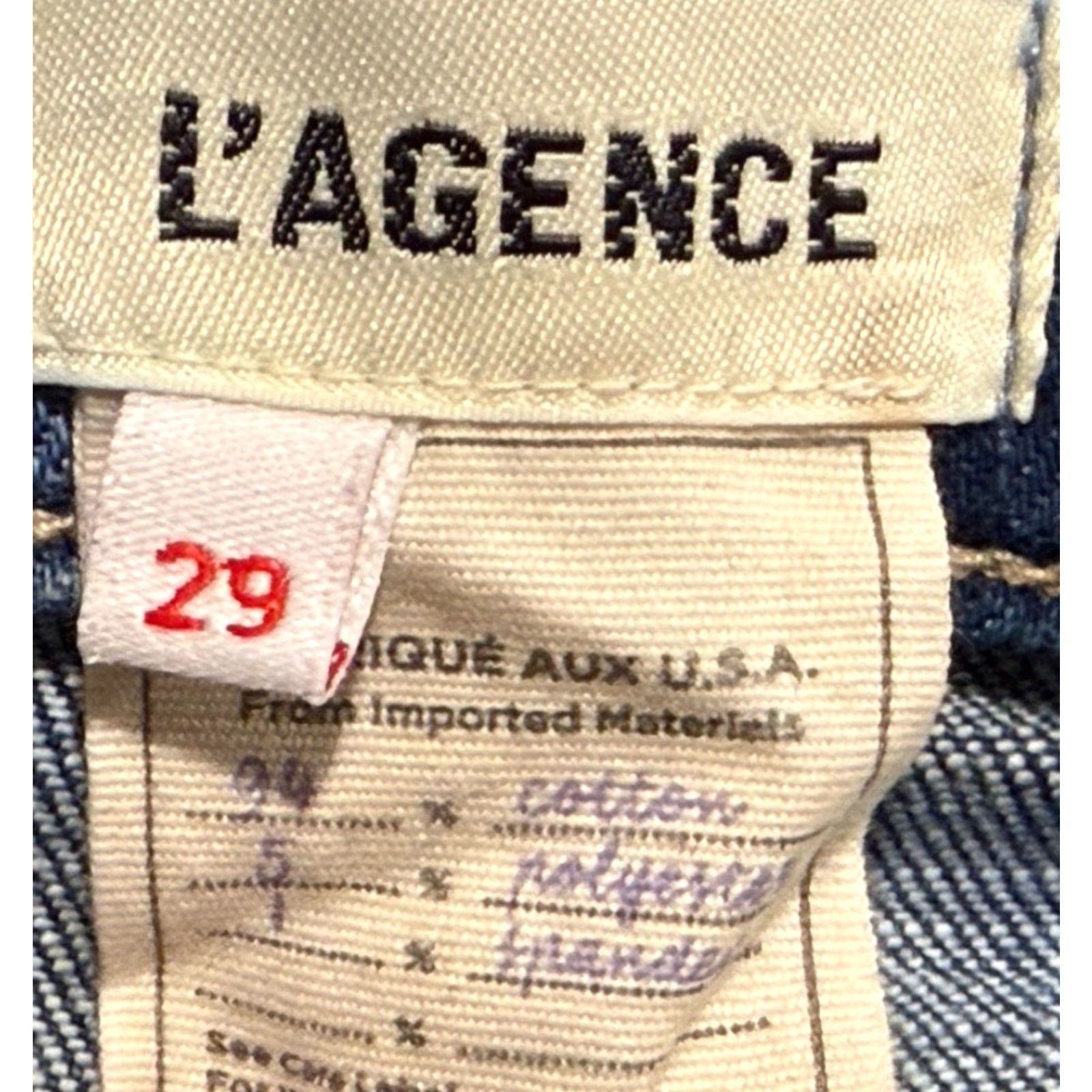 L'AGENCE L'AGENCE Selma High Rise Wilcox Bootcut Jeans - Women - Size 29 - Dark Wash - 5-Pocket Denim, 25.5" Inseam, Zip Closure Size 29" - 4 Thumbnail