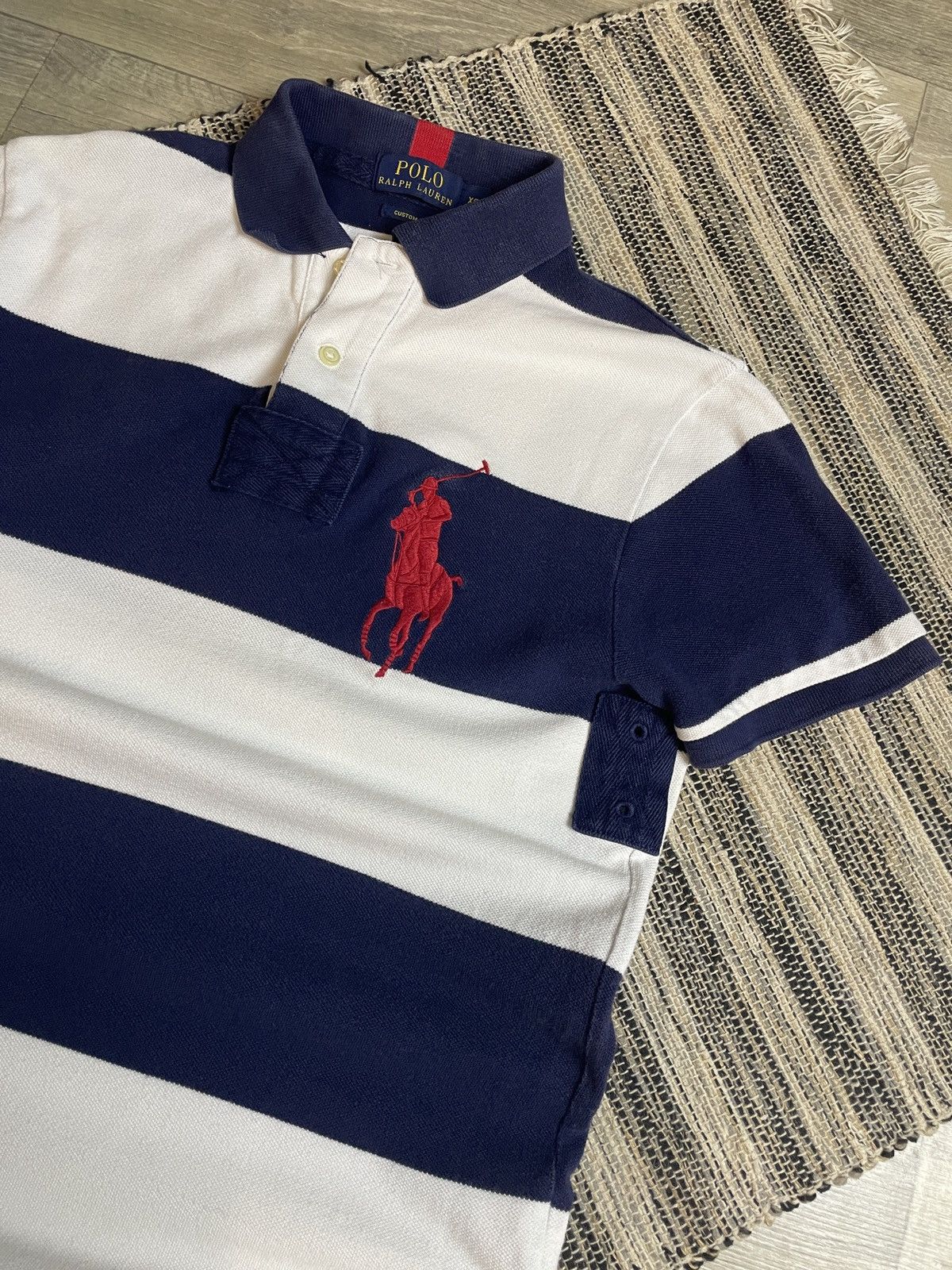 RRL Ralph Lauren 🐎🇺🇸 Polo Ralph Lauren United States Collar Neck T-Shirt Size US XS / EU 42 / 0 - 5 Thumbnail