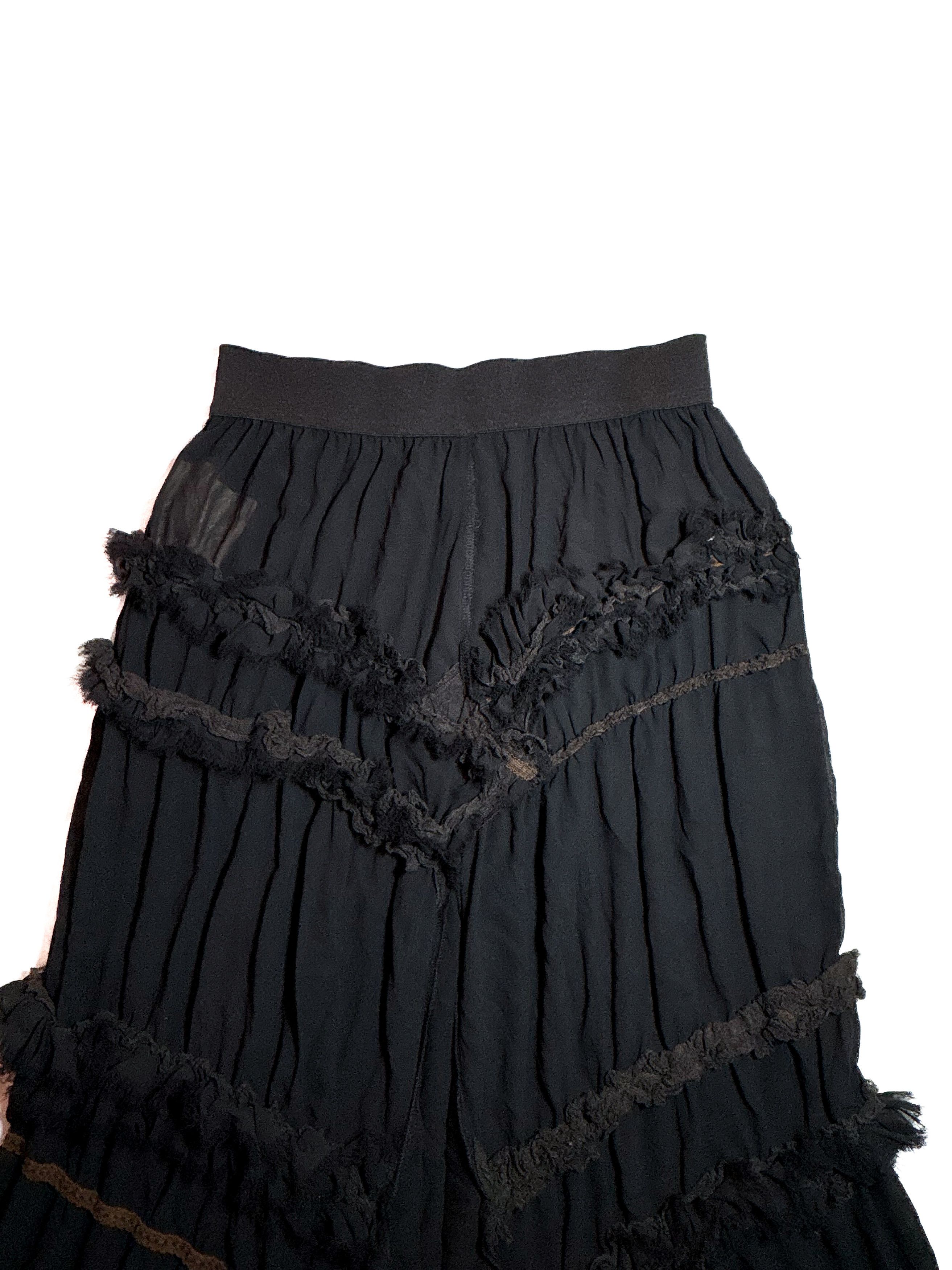 Comme des Garcons Comme des Garcons S/S 2005 Runway Ruffled Midi Skirt Size 28" / US 6 / IT 42 - 3 Thumbnail
