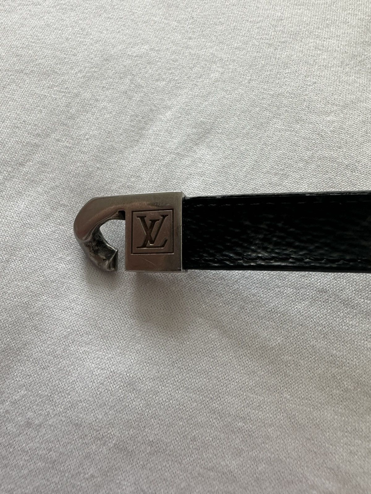 Louis Vuitton Louis Vuitton Men Bracelet Monogram Leather & Metal Spain Size ONE SIZE - 5 Thumbnail