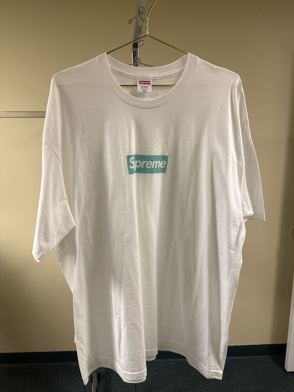 Supreme × Tiffany & Co. Supreme Tiffany Box Logo T-Shirt | Grailed