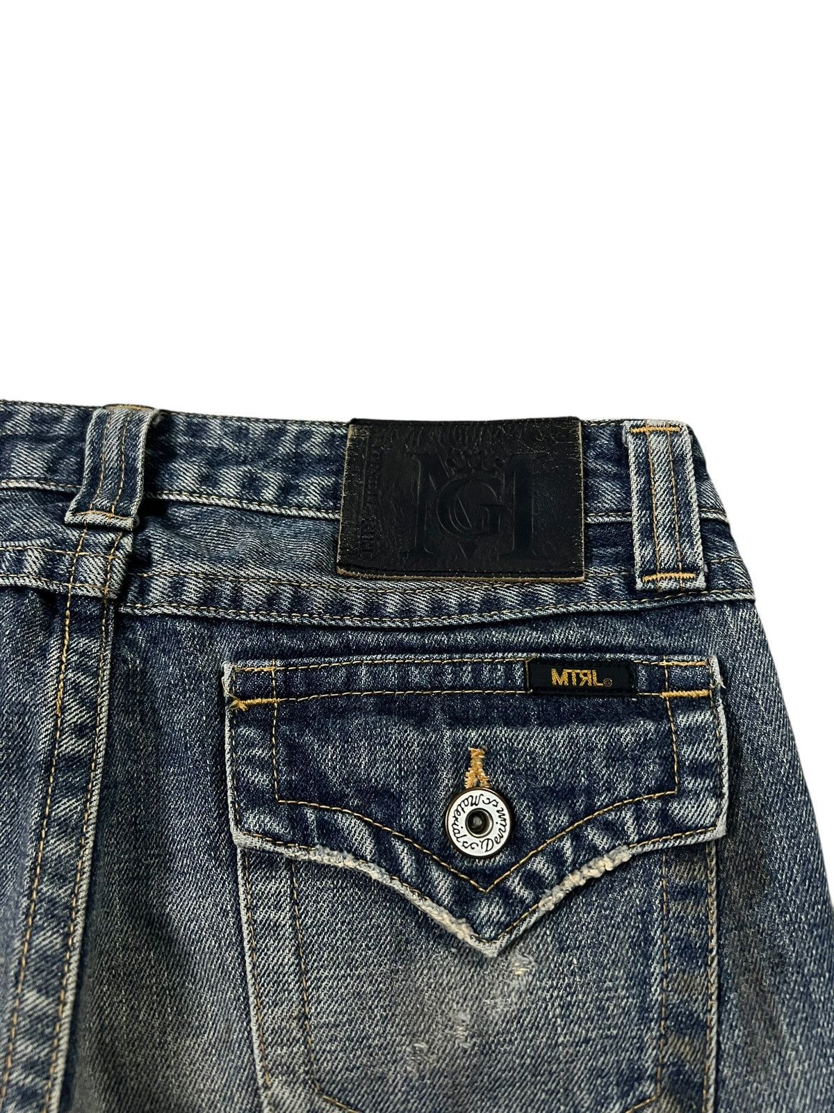 If Six Was Nine Material Girl Flare Distress Low Rise Bootcut Jean Size US 31 - 13 Thumbnail