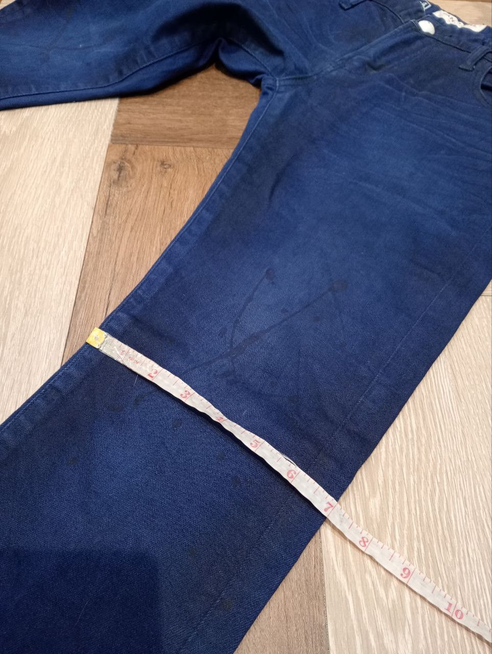 Vanquish VANQUISH JAPAN BLUE PAINTER STRETCH JEANS - SIZE 28 Size US 28 / EU 44 - 17 Thumbnail