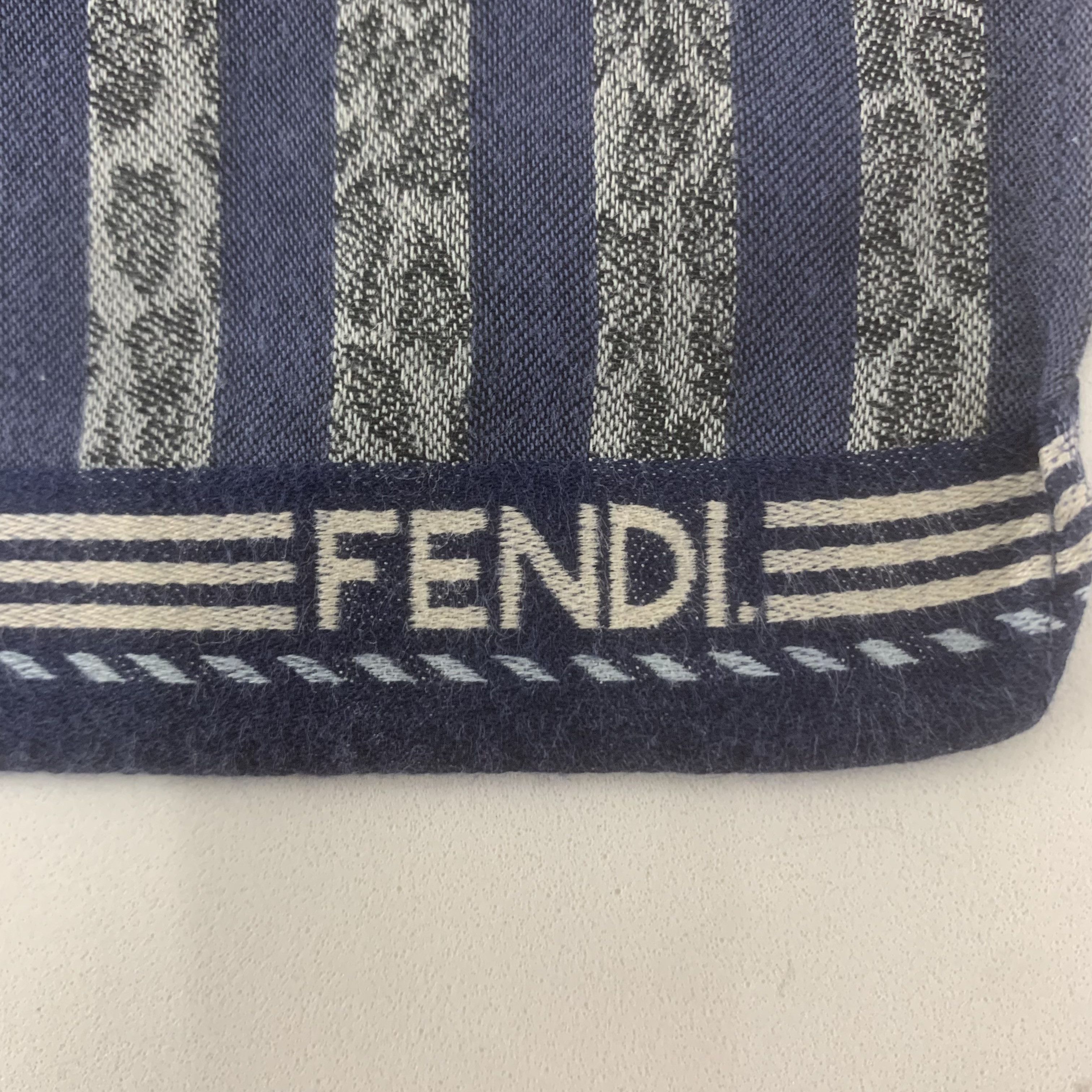 Vintage Fendi Handkerchief Bandana Neckerchief Pocket Square TB1126 Size ONE SIZE - 4 Thumbnail