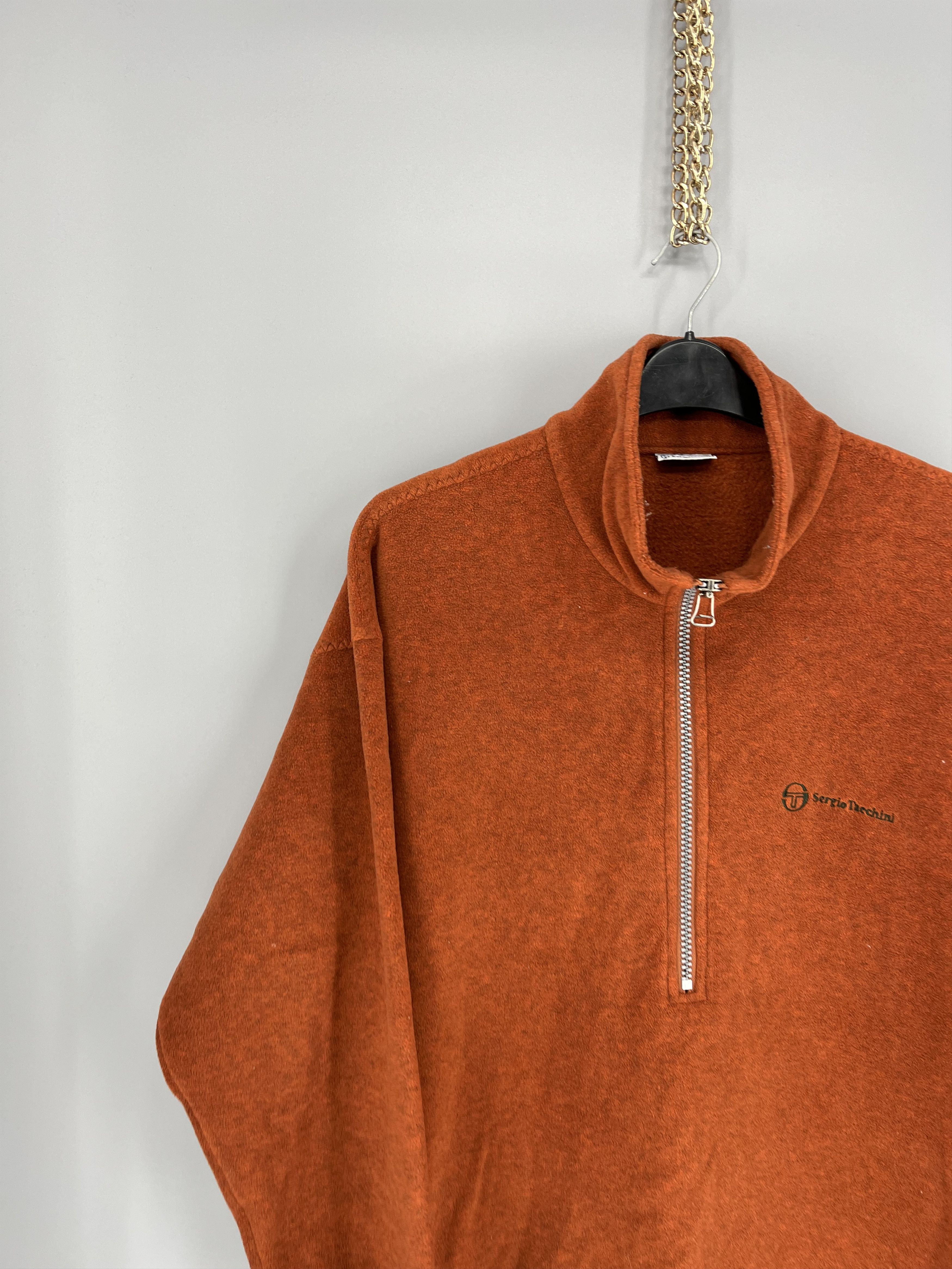 Sergio Tacchini Vintage 90s Sergio Tacchini Fleece Jacket Made In Italy Size US XL / EU 56 / 4 - 4 Thumbnail
