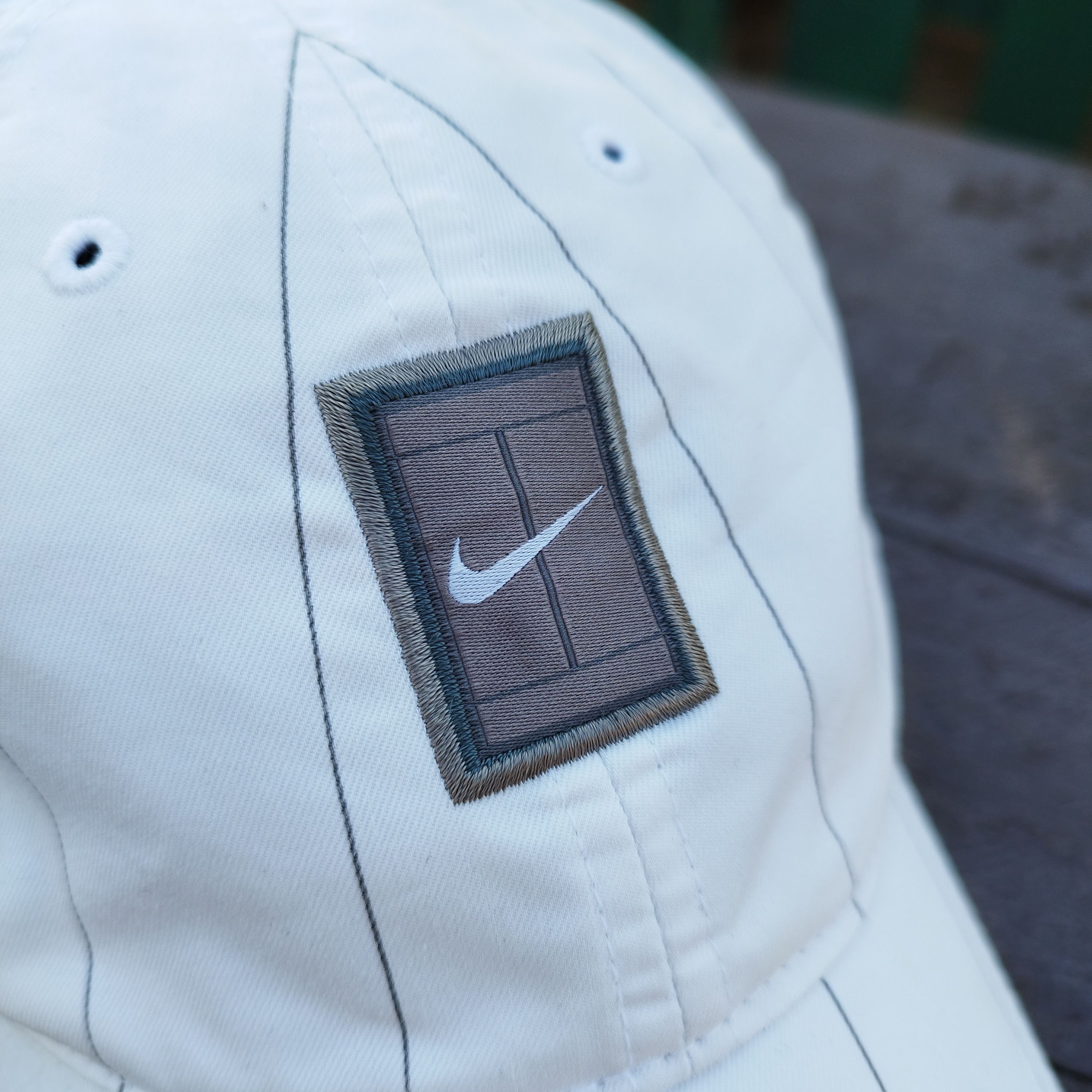Nike Rare Vintage Y2k Nike Court Pinstripe Tennis Hat One Size Size ONE SIZE - 3 Thumbnail