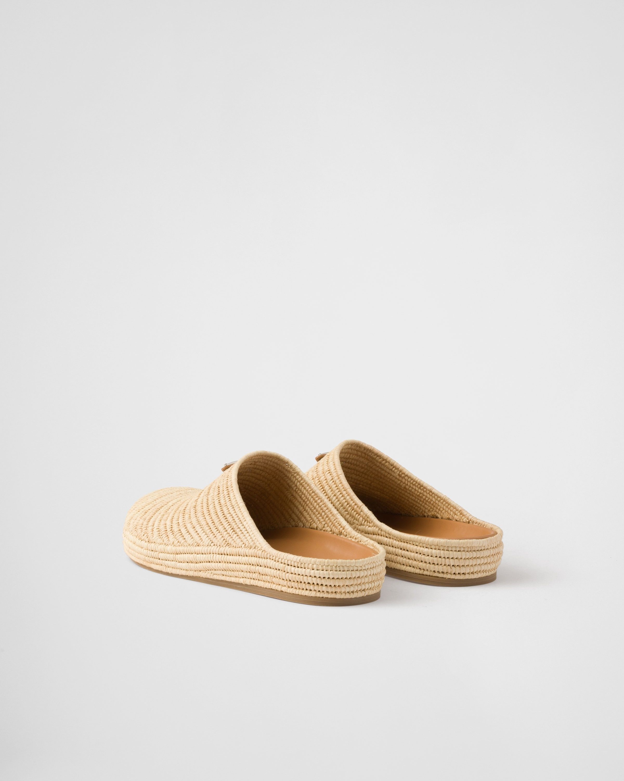 Prada o1la1rc1a0925 Raffia Mules in Beige Size US 8 / EU 41 - 4 Thumbnail