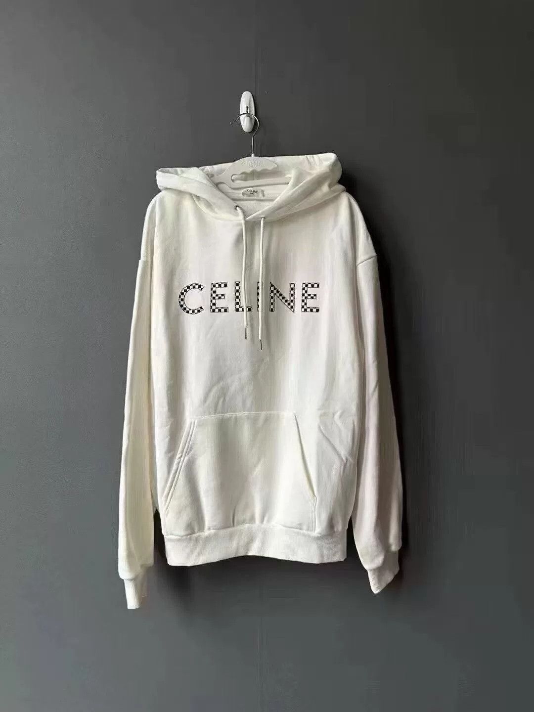 Celine celine plaid studded hoodie Size L / US 10 / IT 46 - 1 Thumbnail