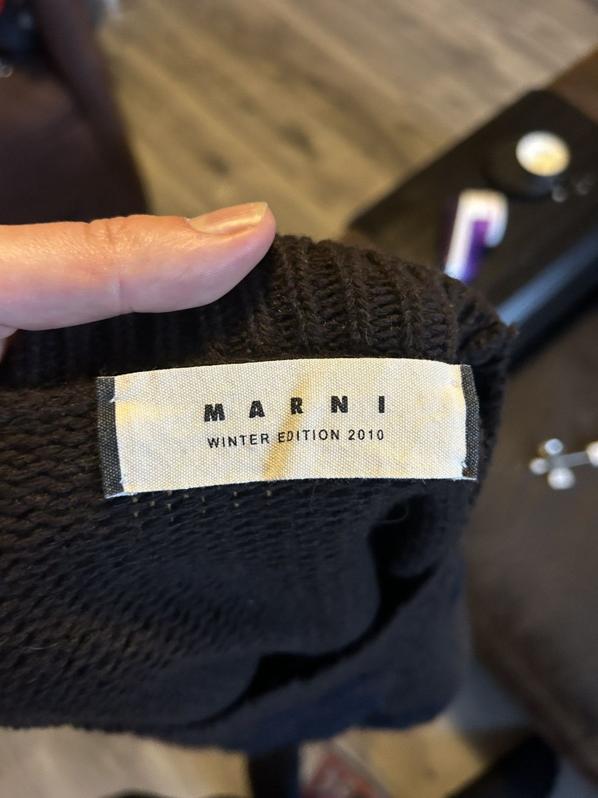 Marni FW2010 Brown Wool-Cashmere Knit Top – Size 44 Size M / US 6-8 / IT 42-44 - 9 Thumbnail