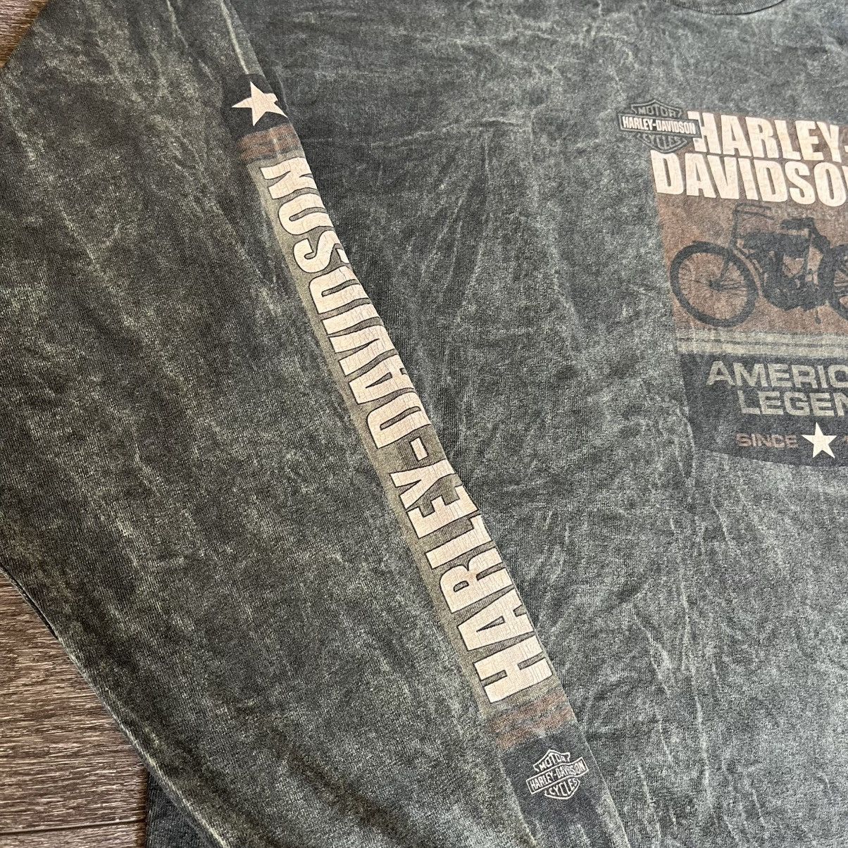 Harley Davidson Vintage 2000s Harley Davidson American Legend Longsleeve Tee Size US L / EU 52-54 / 3 - 3 Thumbnail