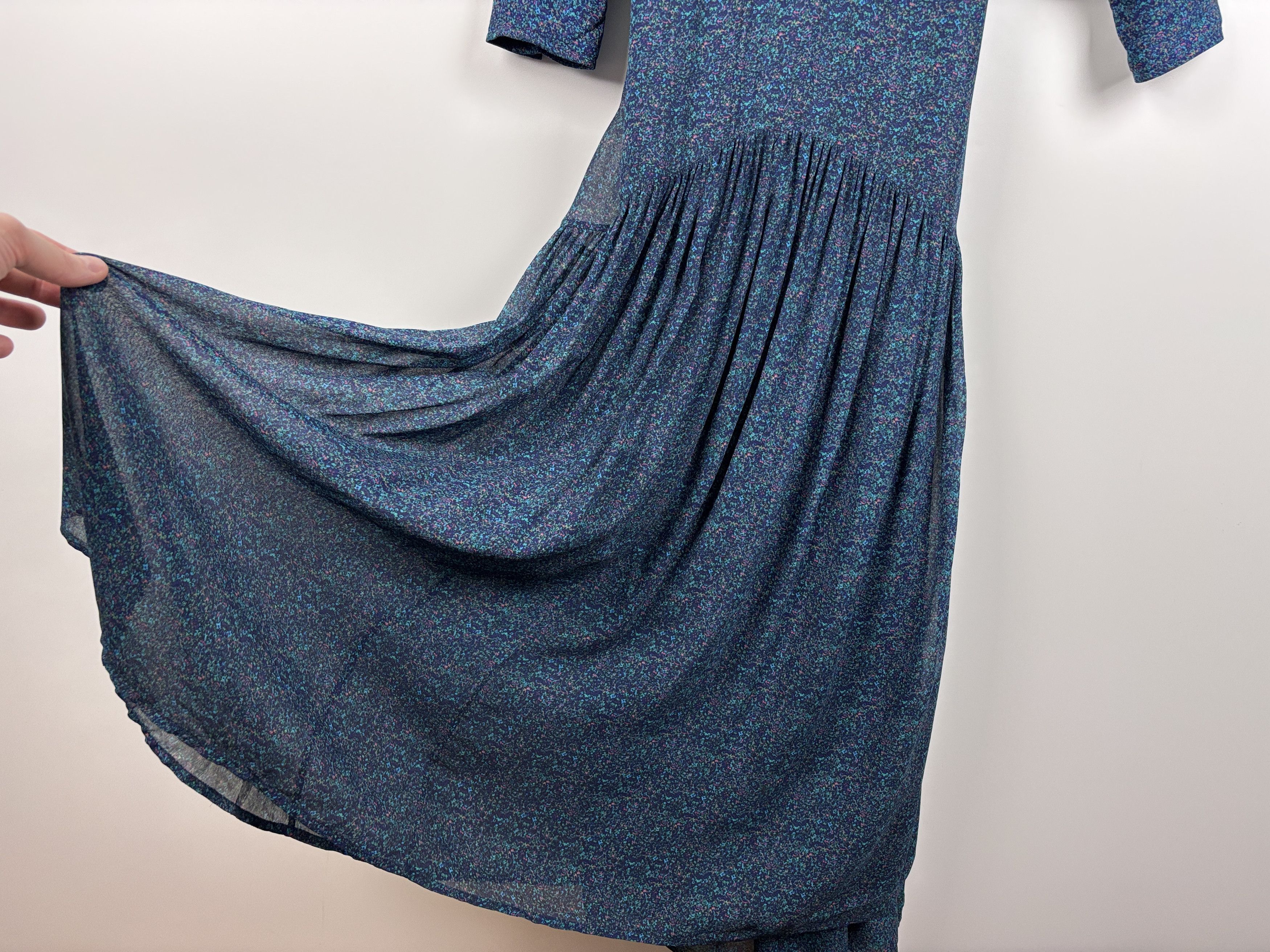 Isabel Marant × Isabel Marant Etoile Isabel Marant Etoile Long Sleeve Floral Maxi Dress Blue 38 Size XS / US 0-2 / IT 36-38 - 3 Thumbnail