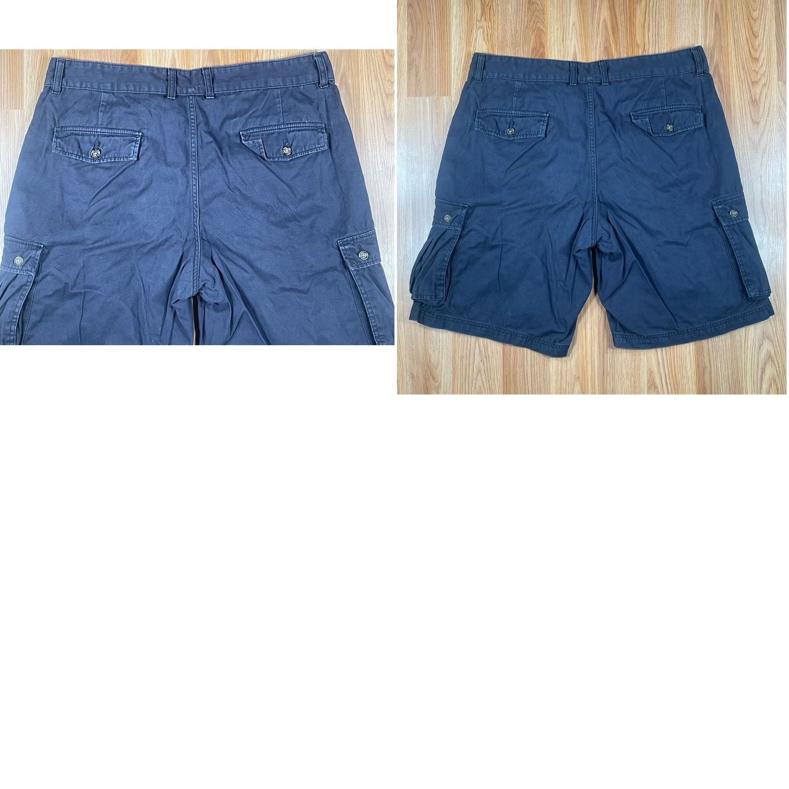 Club Room Club Room Shorts Mens 38 Navy Blue Cargo Pockets Cotton Utility Khaki Canvas 10in Inseam Button Belt Loops Distressed? No. Size US 38 / EU 54 - 8 Thumbnail
