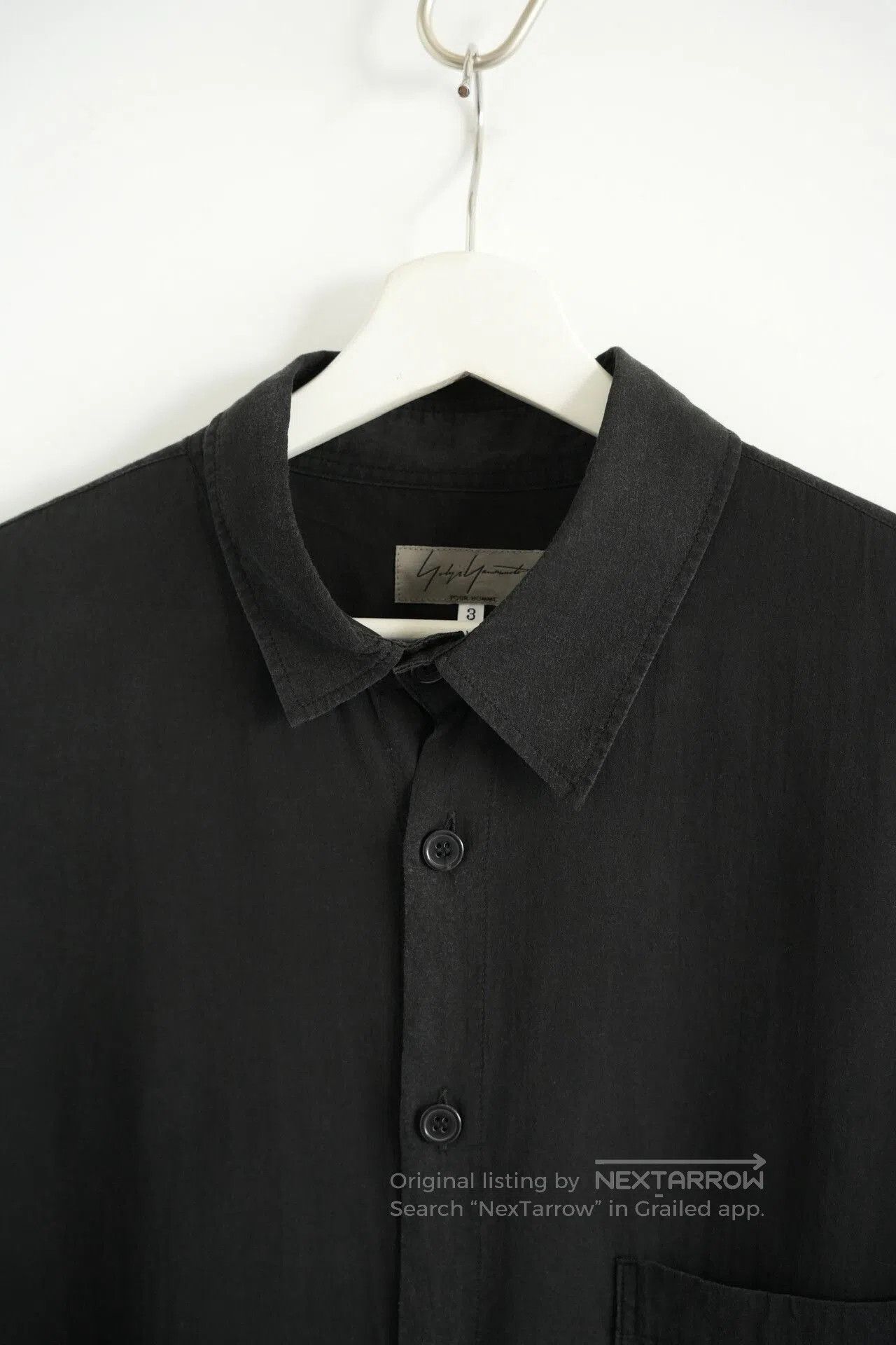 Yohji Yamamoto asymmetrical collar tencel shirt by yohji yamamoto. Size US M / EU 48-50 / 2 - 3 Thumbnail