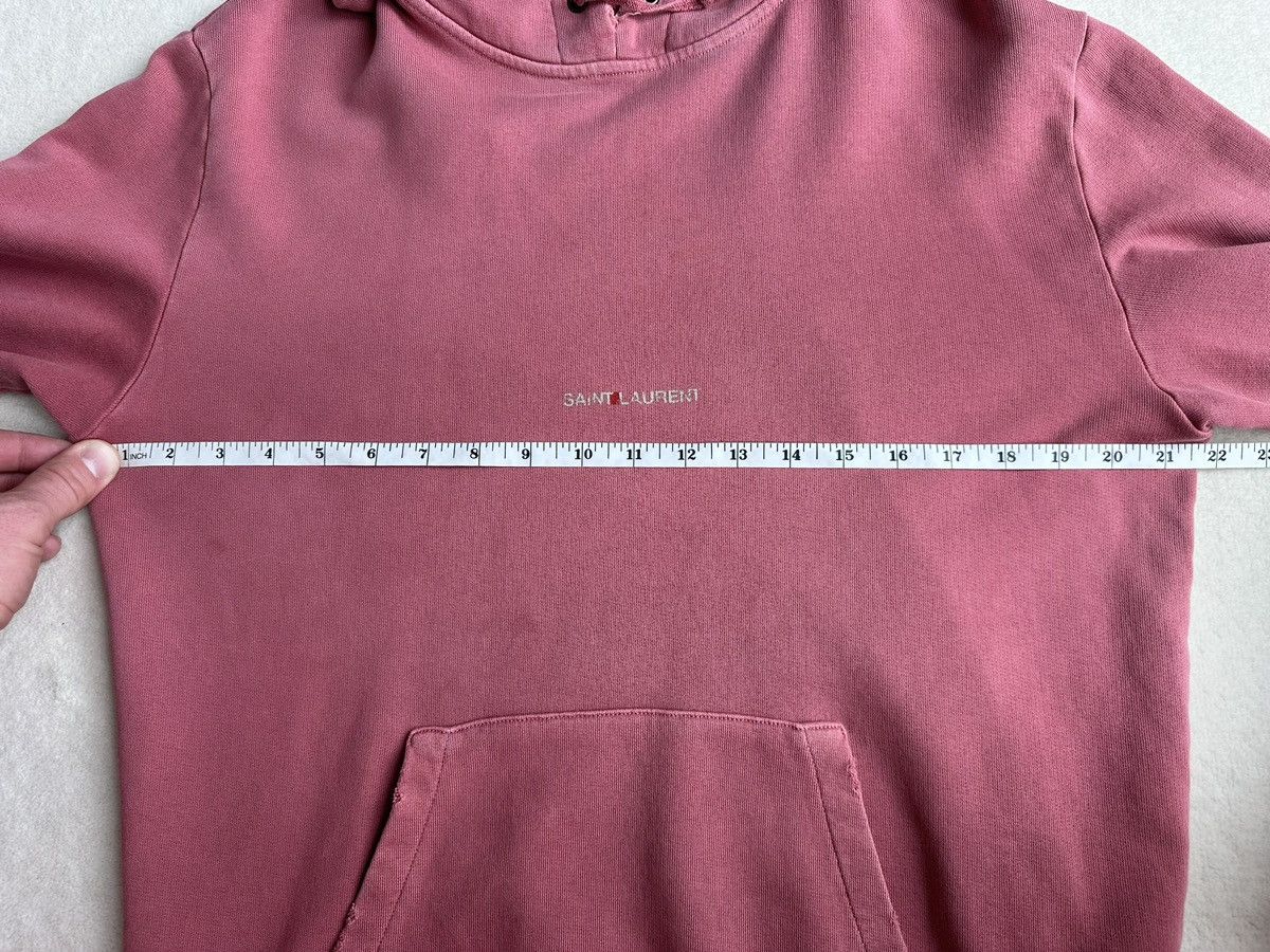 Saint Laurent Paris Saint Laurent Rive Gauche logo distressed hoodie $990 Size US XS / EU 42 / 0 - 5 Thumbnail