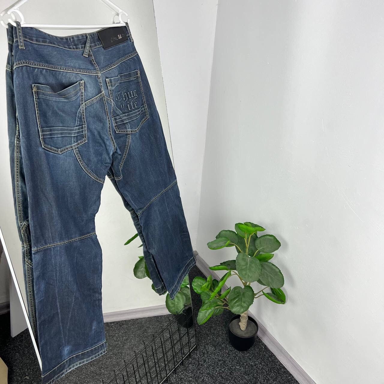 Japanese Brand Rap Pants Thug Life 2 PAC Vintage Double Knee Size US 32 / EU 48 - 2 Thumbnail