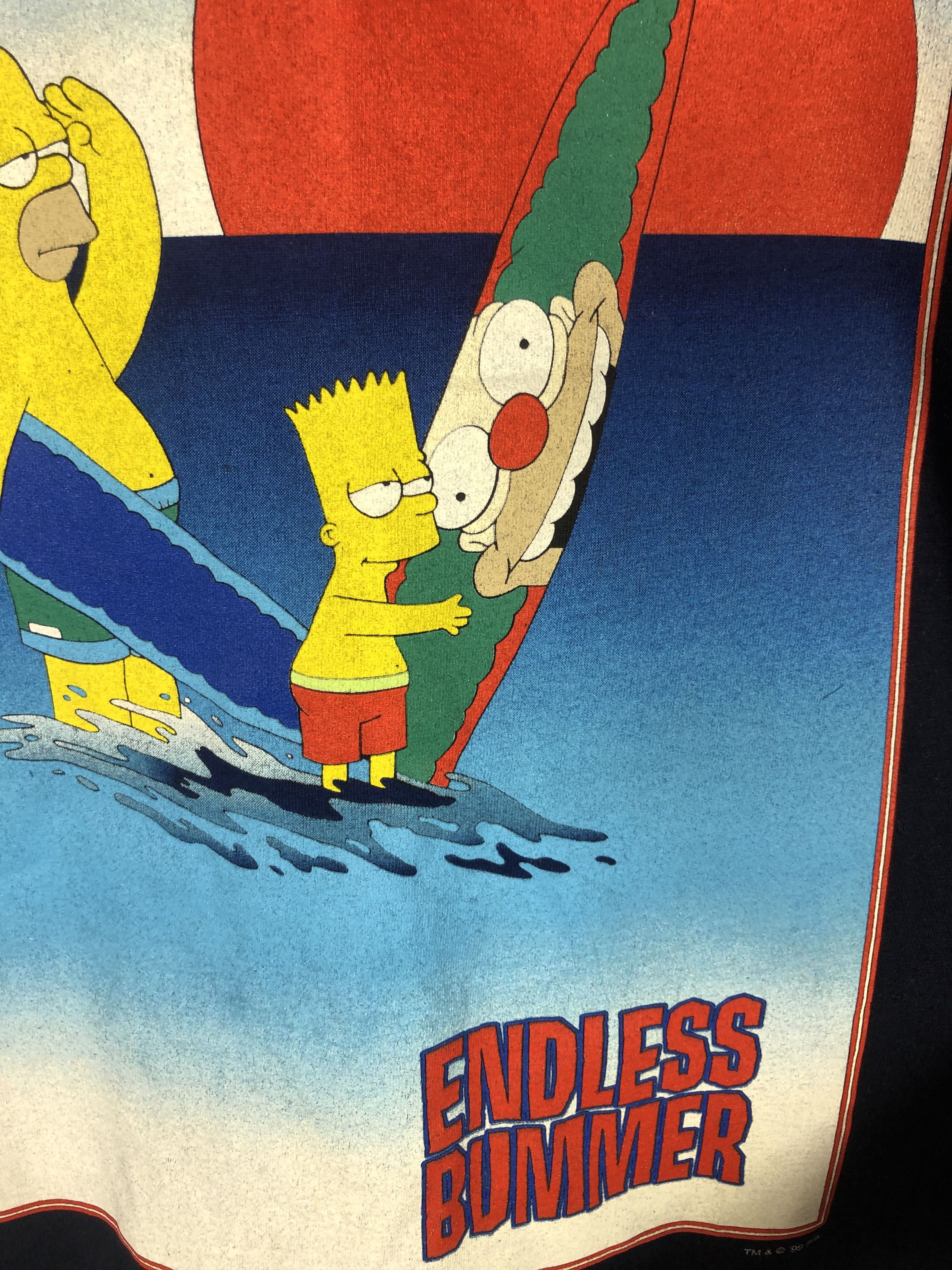 Cartoon Network Vintage 1999 The Simpsons Movie Tee Surf Style T-Shirt Size US L / EU 52-54 / 3 - 5 Thumbnail