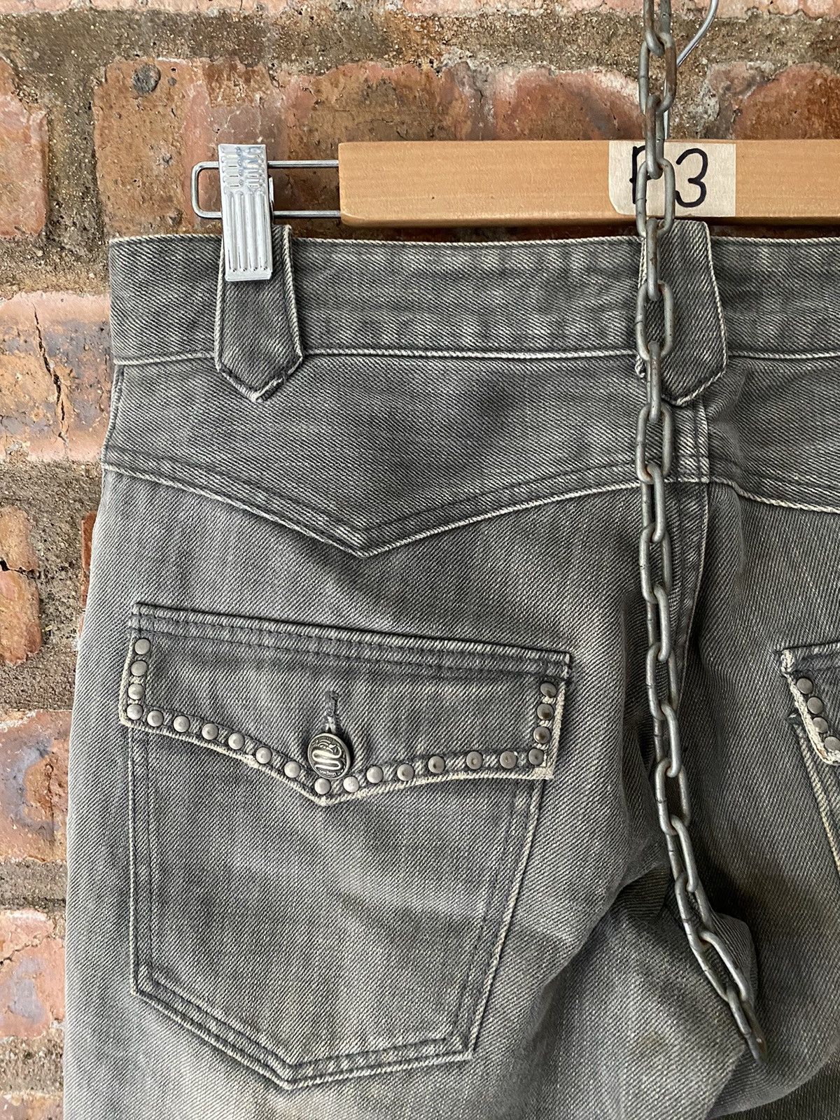 Schlussel 2000s Snake and stud denim Size US 30 / EU 46 - 9 Thumbnail