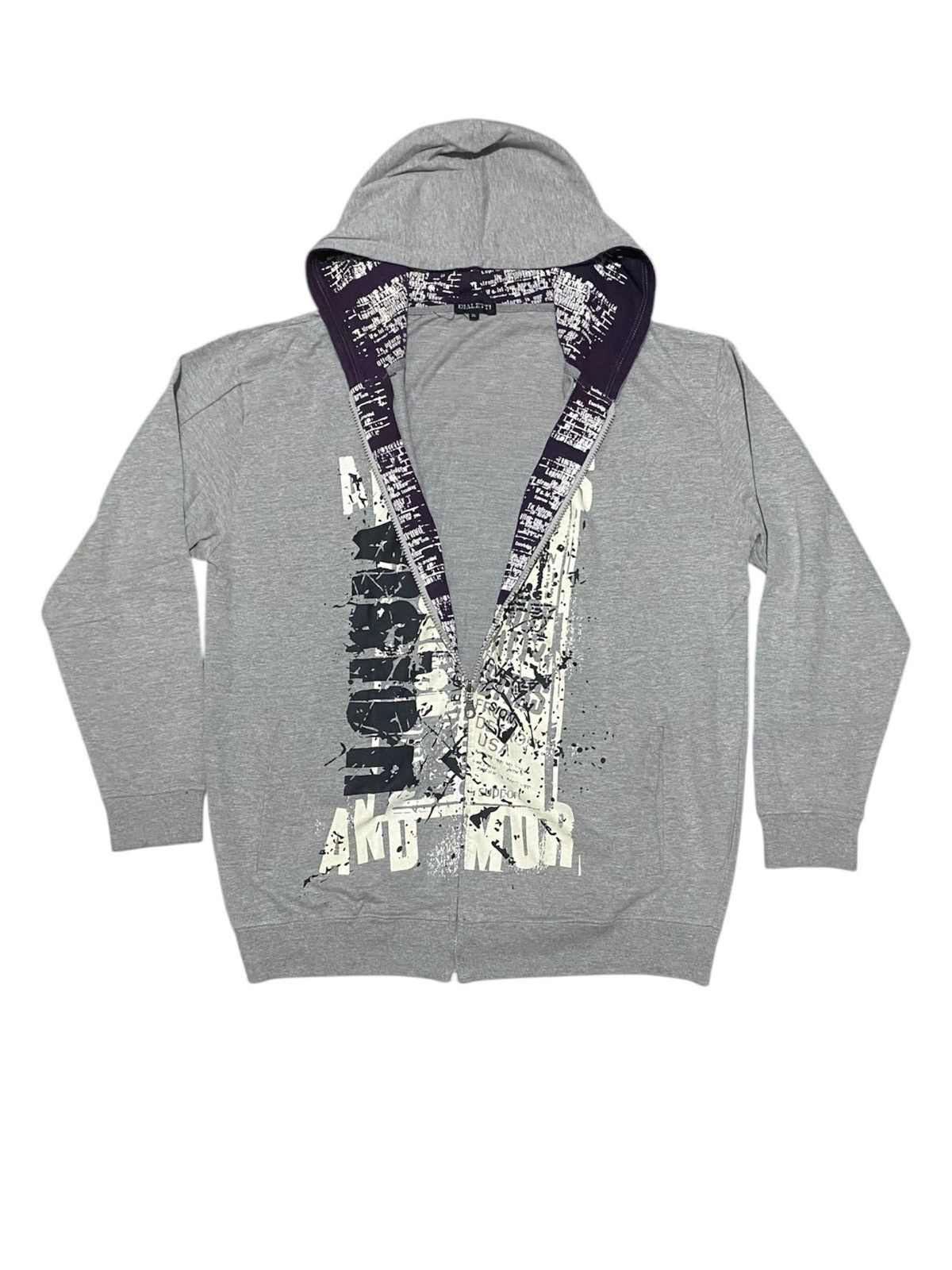 If Six Was Nine × Japanese Brand × Le Grande Bleu (L.G.B.) Y2k Dialetti Zip up Hoodie Size US XL / EU 56 / 4 - 1 Thumbnail