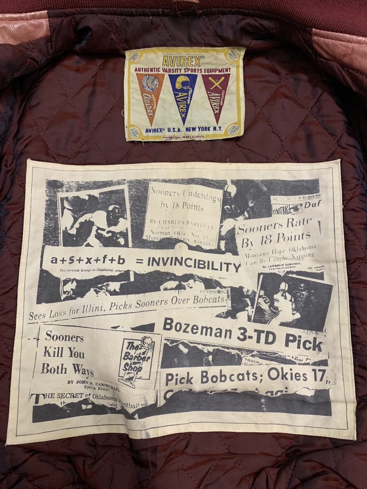 Avirex Avirex Bobcat Bozeman Patina Varsity Leather Jacket Size US M / EU 48-50 / 2 - 16 Thumbnail