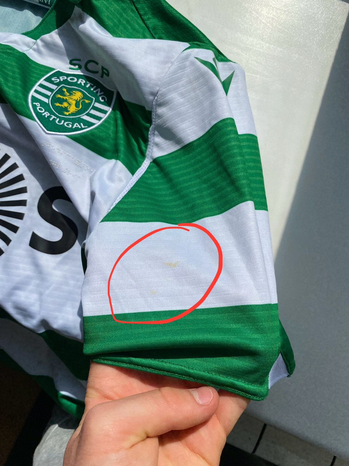 Macron 2016/17 MACRON Sporting Clube de Portugal Home Soccer Jersey Size US L / EU 52-54 / 3 - 13 Thumbnail