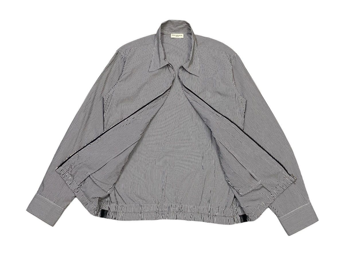 Dries Van Noten Dries Van Noten Charcoal Stripe Thin Cotton Jacket Size L / US 10 / IT 46 - 4 Thumbnail