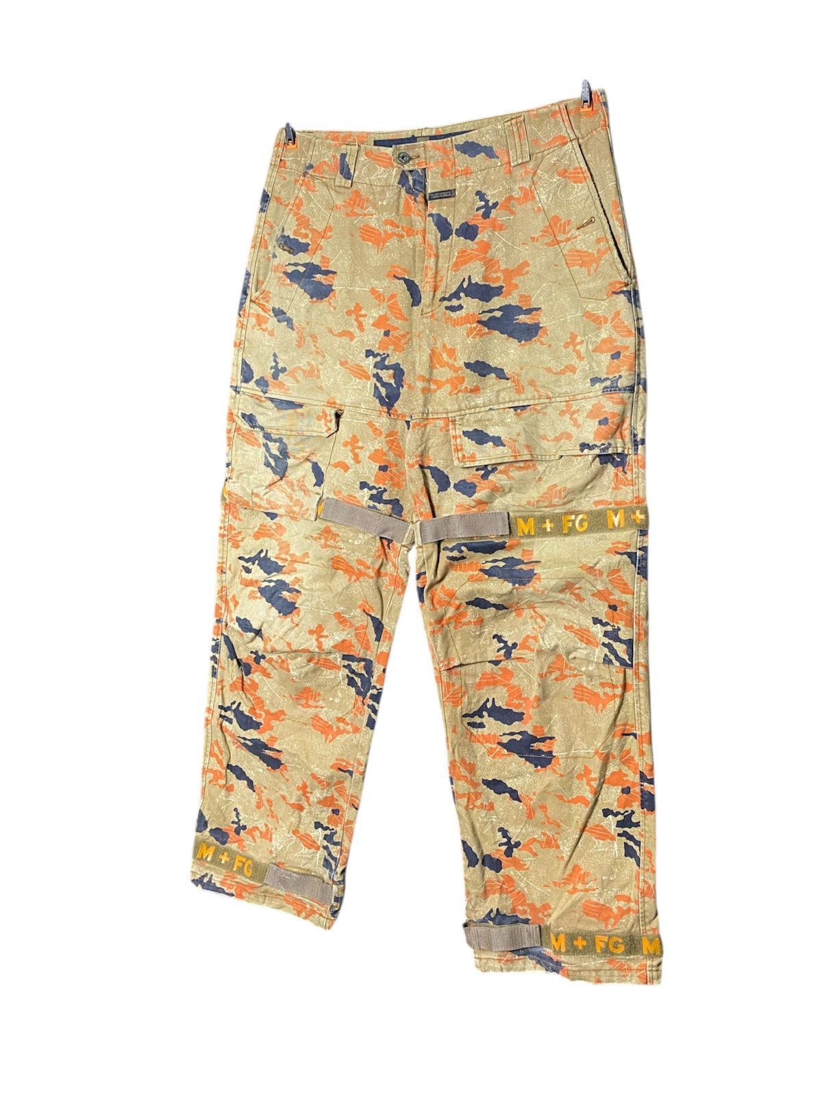 Marithe + Francois Girbaud Marithe Francois Gibaud Orange 🍊 Camo Shuttle Pants Size US 36 / EU 52 - 2 Thumbnail