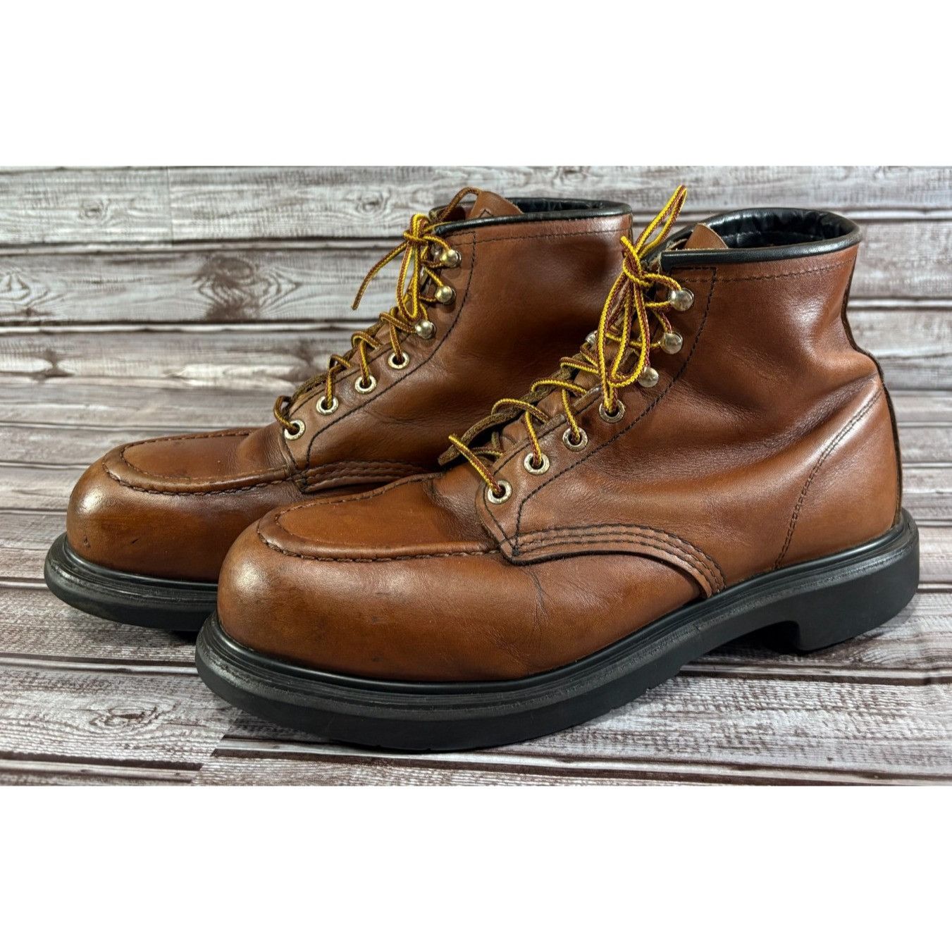Red Wing Red Wing # 4439 Steel Toe Leather Work Boots size 10 D Made Size US 10 / EU 43 - 1 Thumbnail