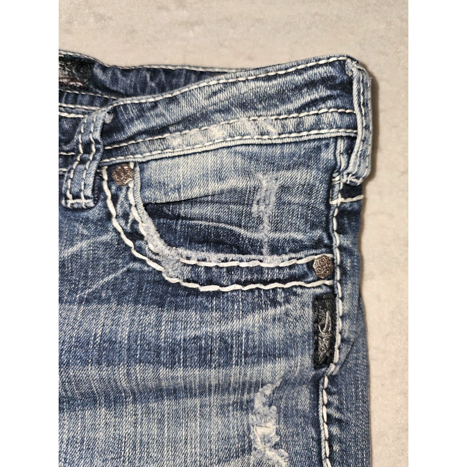 Silver Jeans Co. Silver Jeans Signature Aiko Crop Jeans Women's Sz 30x25 Blue Denim Medium Wash Size 30" / US 8 / IT 44 - 6 Thumbnail