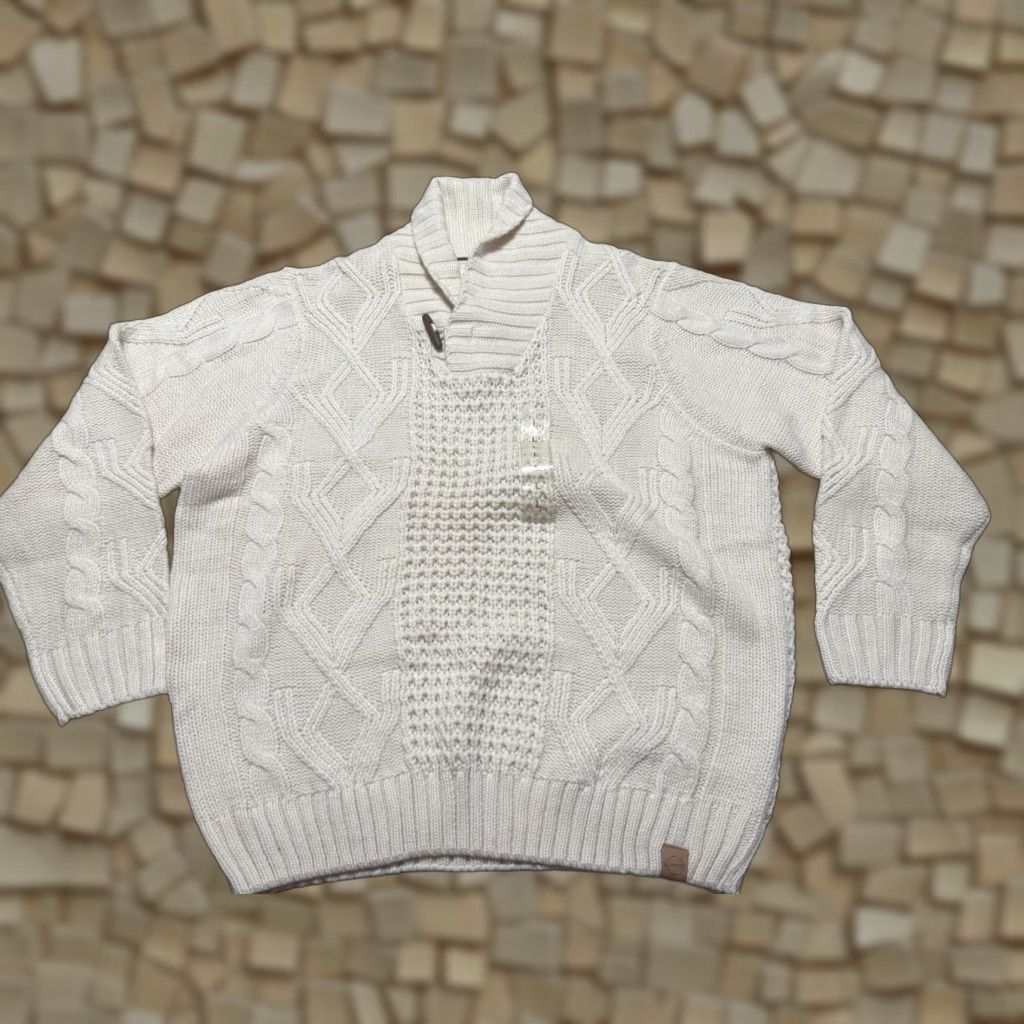 Weatherproof VINTAGE Weatherproof Sweater Women’s Large White Pullover Raglan Knitted Size L / US 10 / IT 46 - 1 Thumbnail