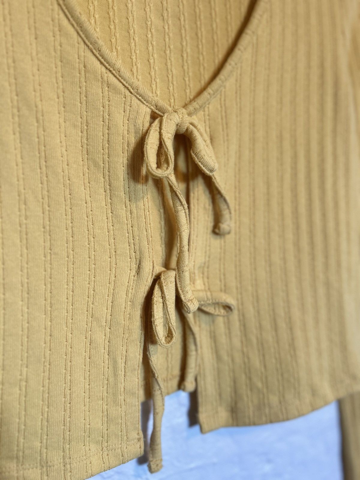 Vintage Women’s yellow tie cardigan size Medium Size M / US 6-8 / IT 42-44 - 4 Thumbnail