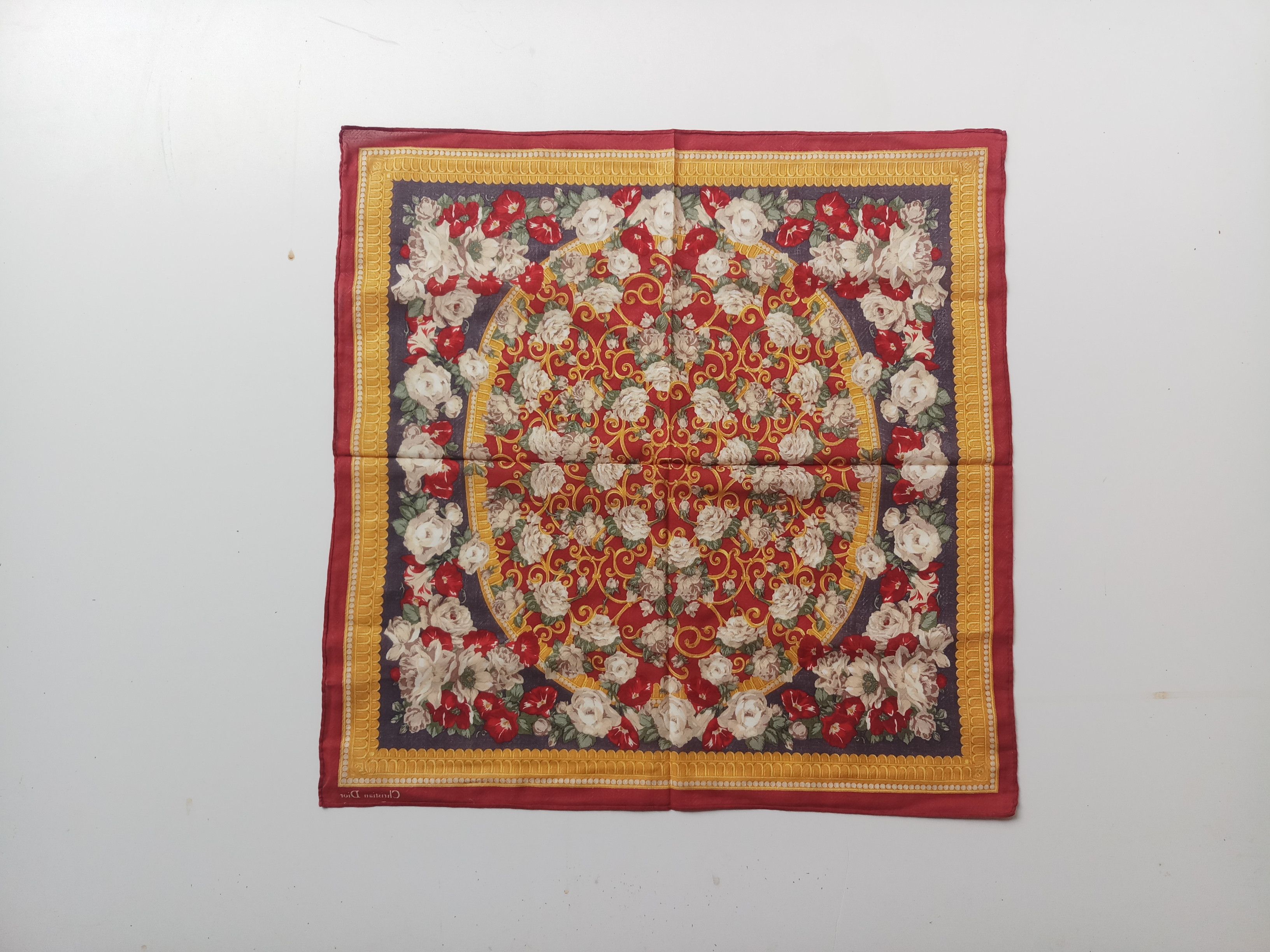 Christian Dior Monsieur Vintage Christian Dior handkerchief Bandana,cotton Size ONE SIZE - 5 Thumbnail