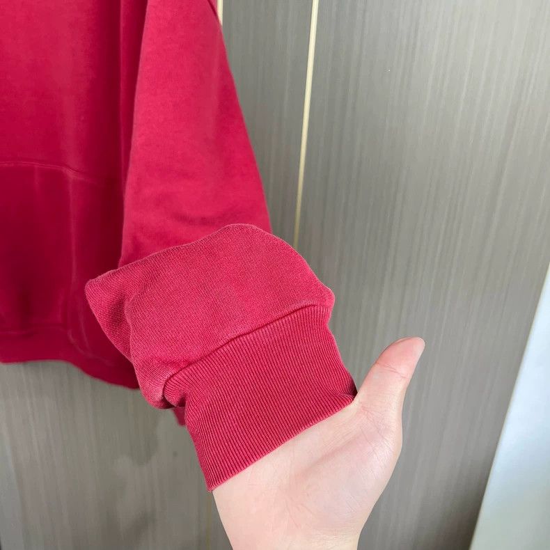 Balenciaga Balenciaga Red Wheat Letter Hoodie Size US S / EU 44-46 / 1 - 3 Thumbnail