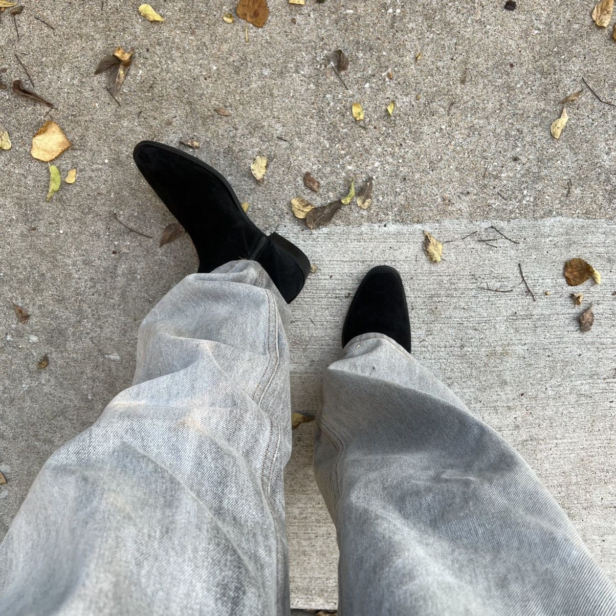 Other “Pure Black” Italian Suede Chelsea Boots Size US 9 / EU 42 - 6 Thumbnail