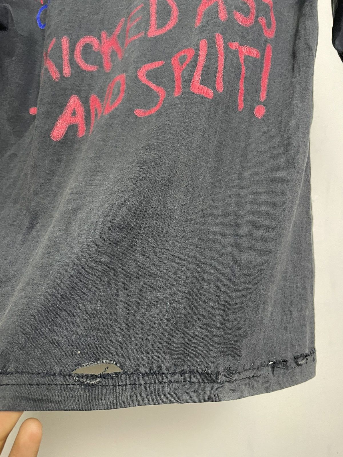 Band Tees × Vintage THRASHED Vintage Skid Row Rock Band Tees Distressed Size US M / EU 48-50 / 2 - 8 Thumbnail