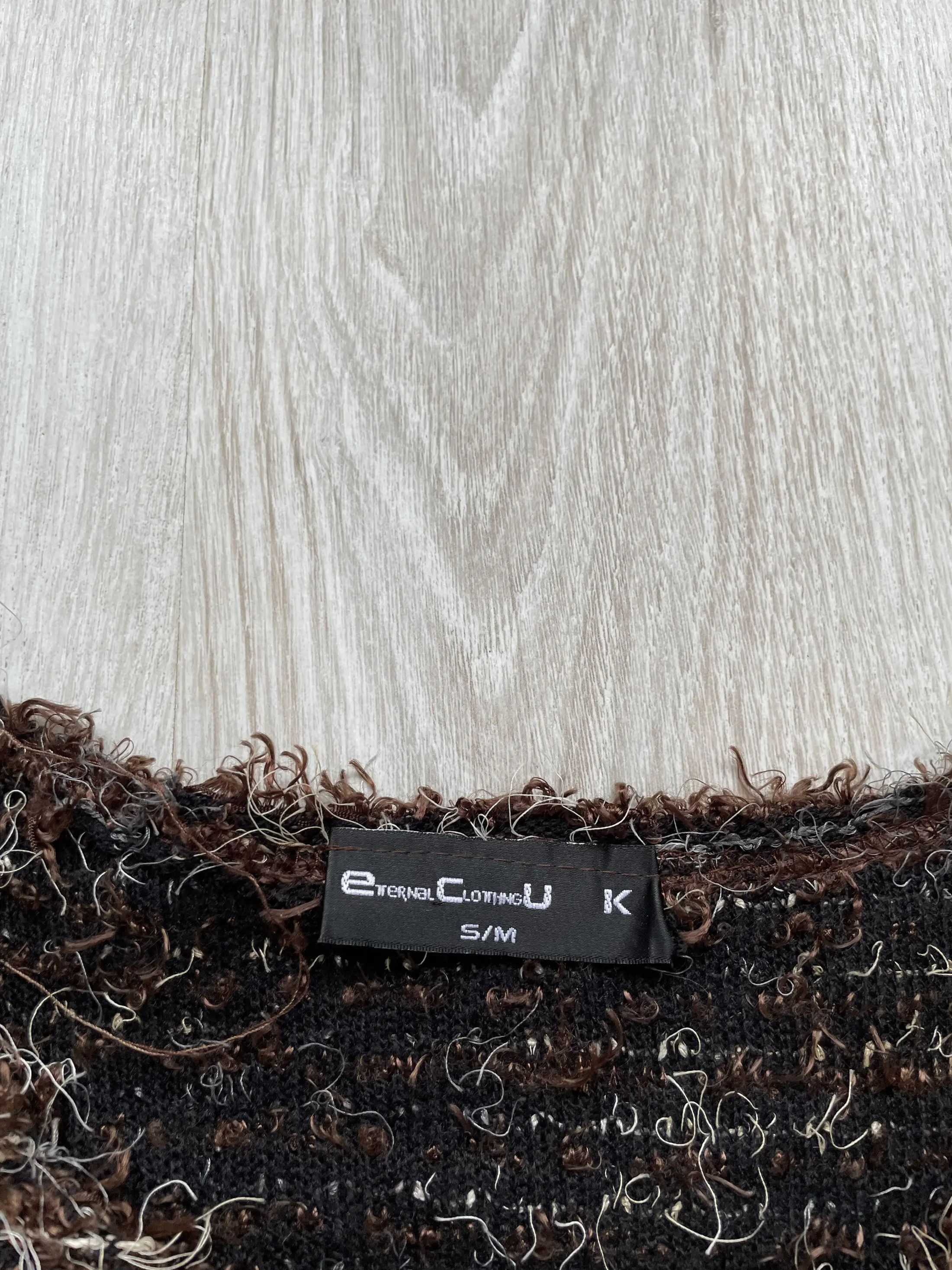 If Six Was Nine Vintage Y2K Mohair Fuzzy Gothic Style Sweater Size S / US 4 / IT 40 - 3 Thumbnail