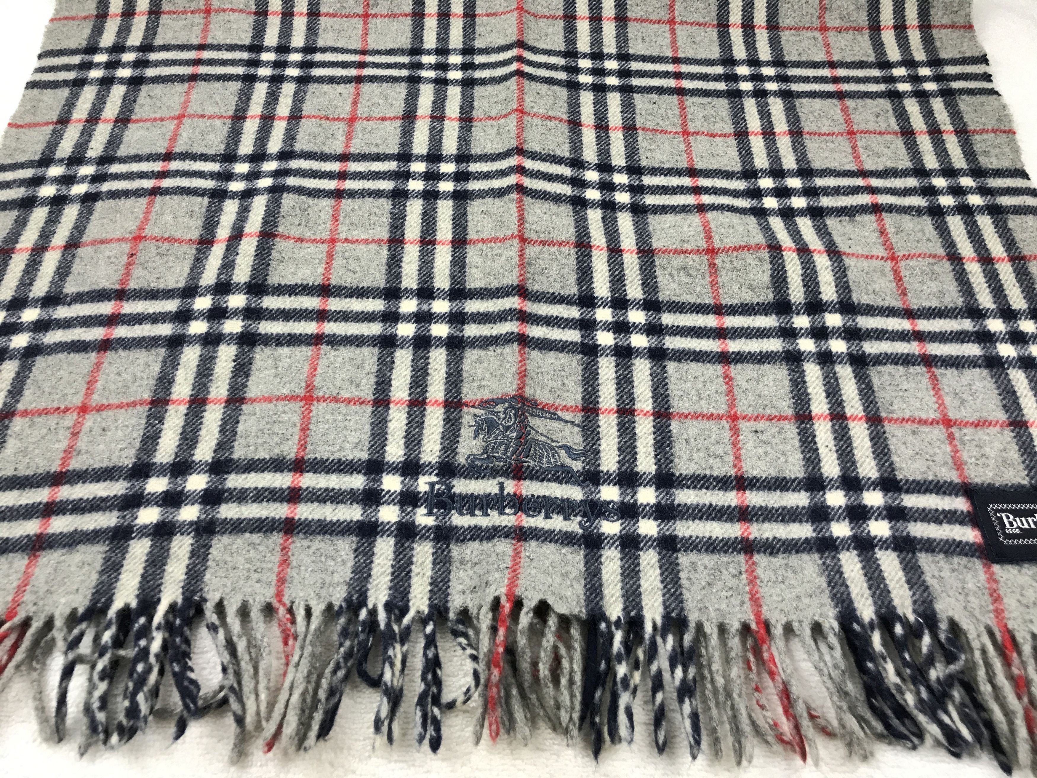 Burberry × Vintage Vintage Burberry Scarf Muffler Wool Cashmere Novacheck Size ONE SIZE - 3 Thumbnail