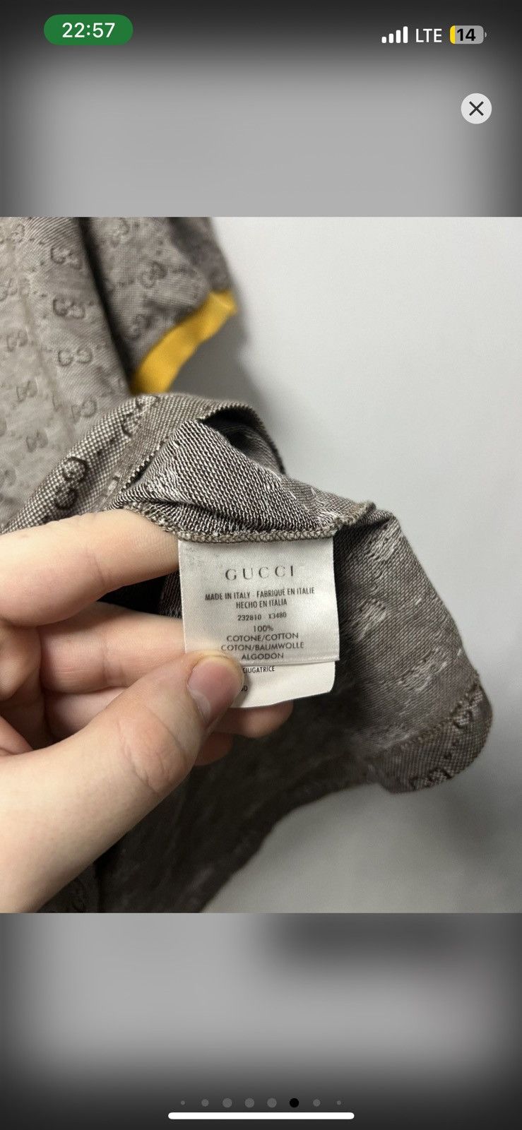 Gucci Vintage Gucci Polo T-Shirt Size US L / EU 52-54 / 3 - 12 Thumbnail