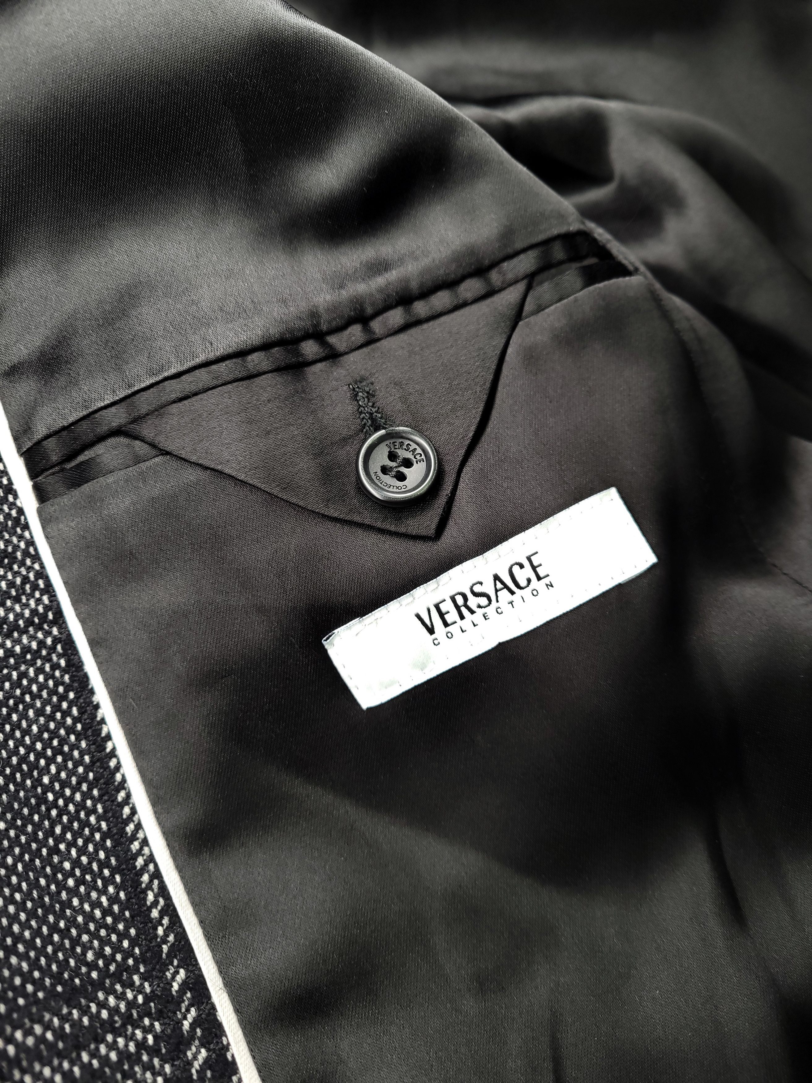 Versace Versace Collection _ Check _ Prince Of Wales _ Wool Coat Size US M / EU 48-50 / 2 - 8 Thumbnail