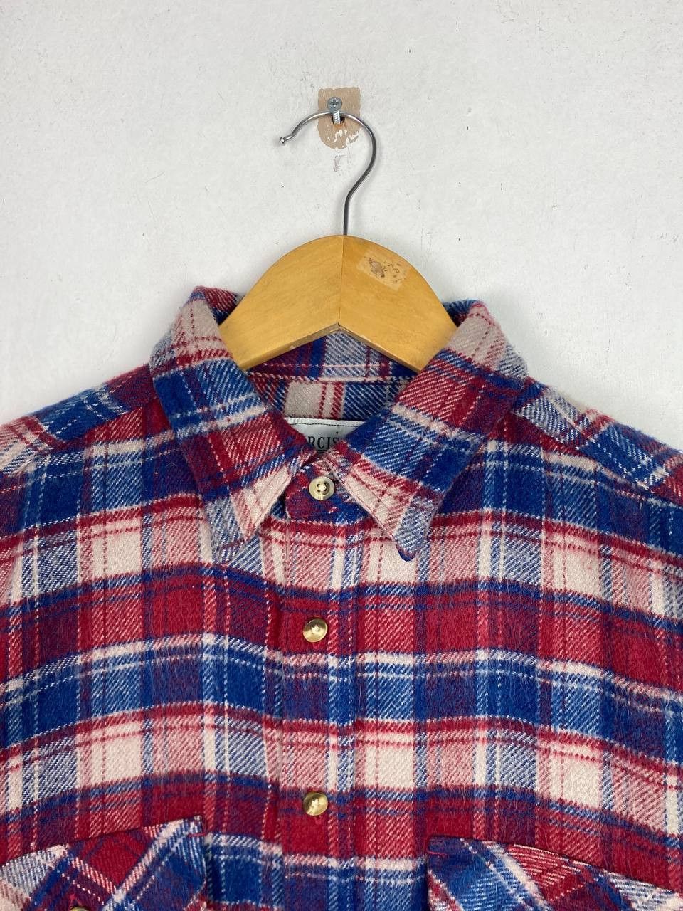 Flannel narcissus japanese brand wool flannel shirt nice design Size US L / EU 52-54 / 3 - 2 Thumbnail