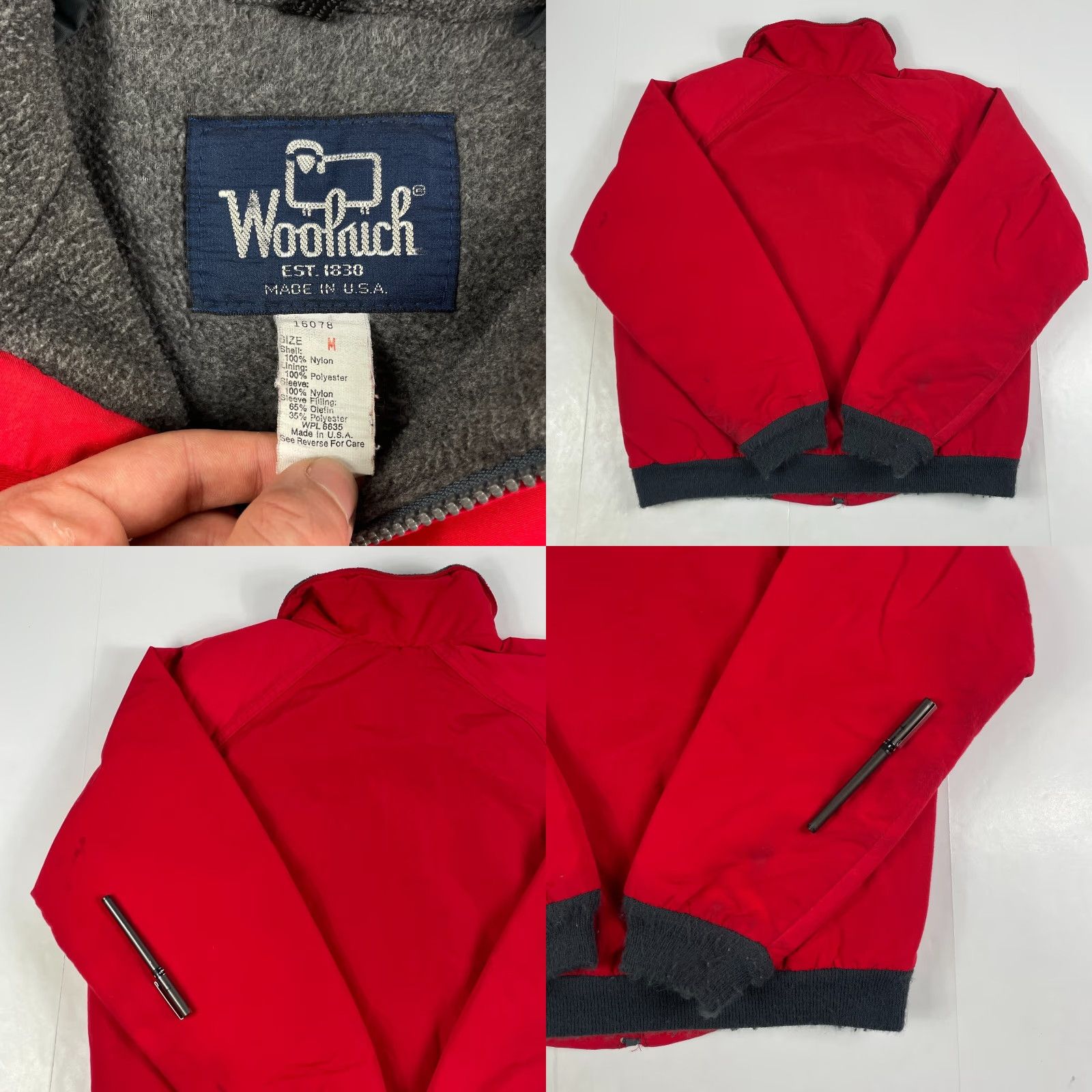 Vintage VINTAGE Woolrich Jacket Adult M Red Full Zip Lined Outdoors USA 90s Woolrich Jacket M Red Full Zip Lined Outdoors 90s Mens Women Unisex Size US M / EU 48-50 / 2 - 8 Thumbnail